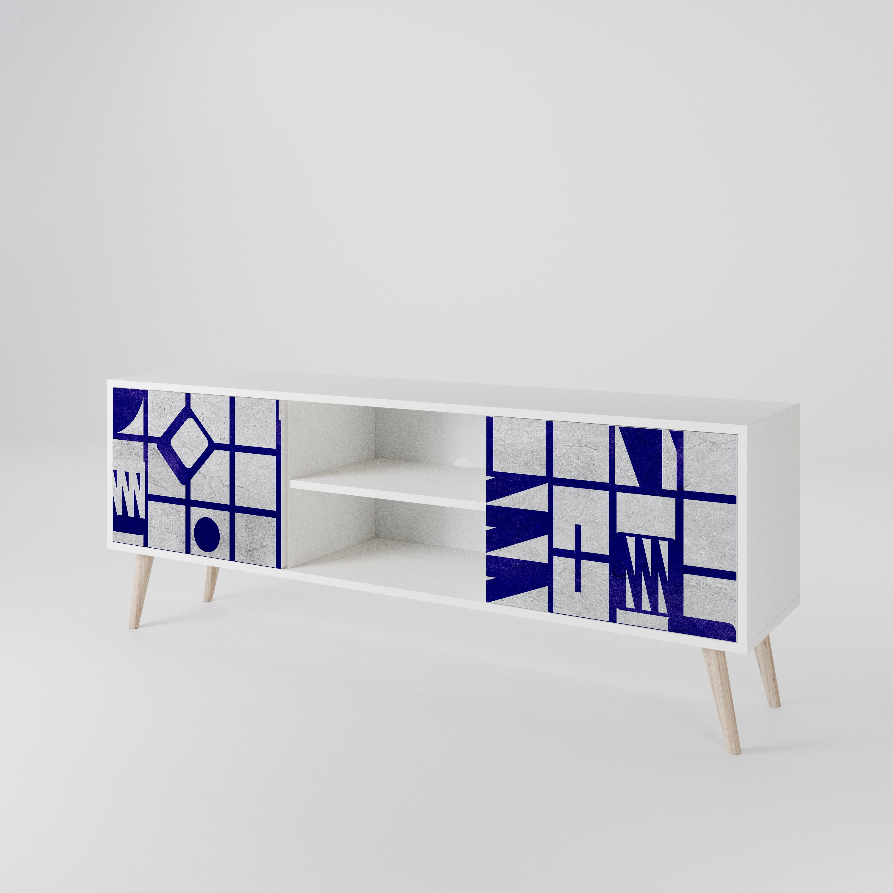 THE RIGHT PLACES Mueble de TV de 2 Puertas