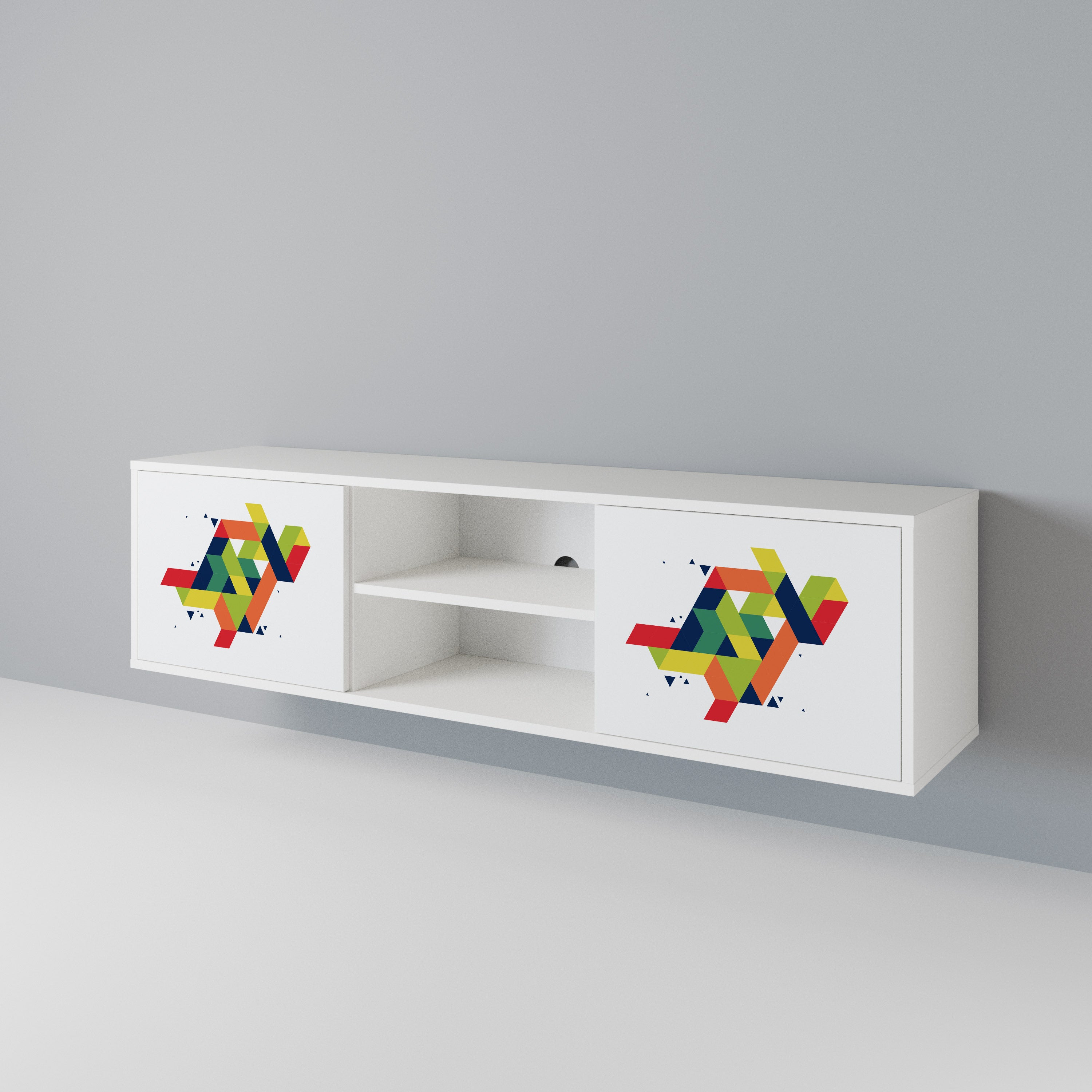 FUTURE SIGN Mueble de TV de 2 Puertas