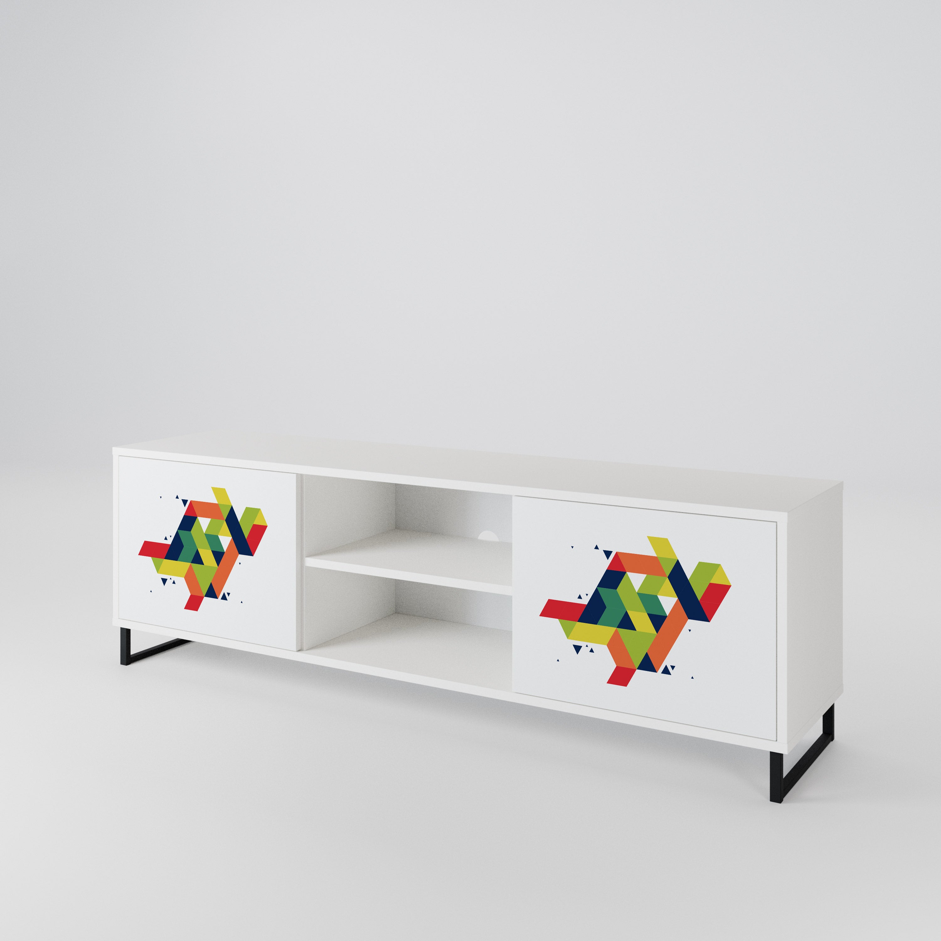FUTURE SIGN Mueble de TV de 2 Puertas