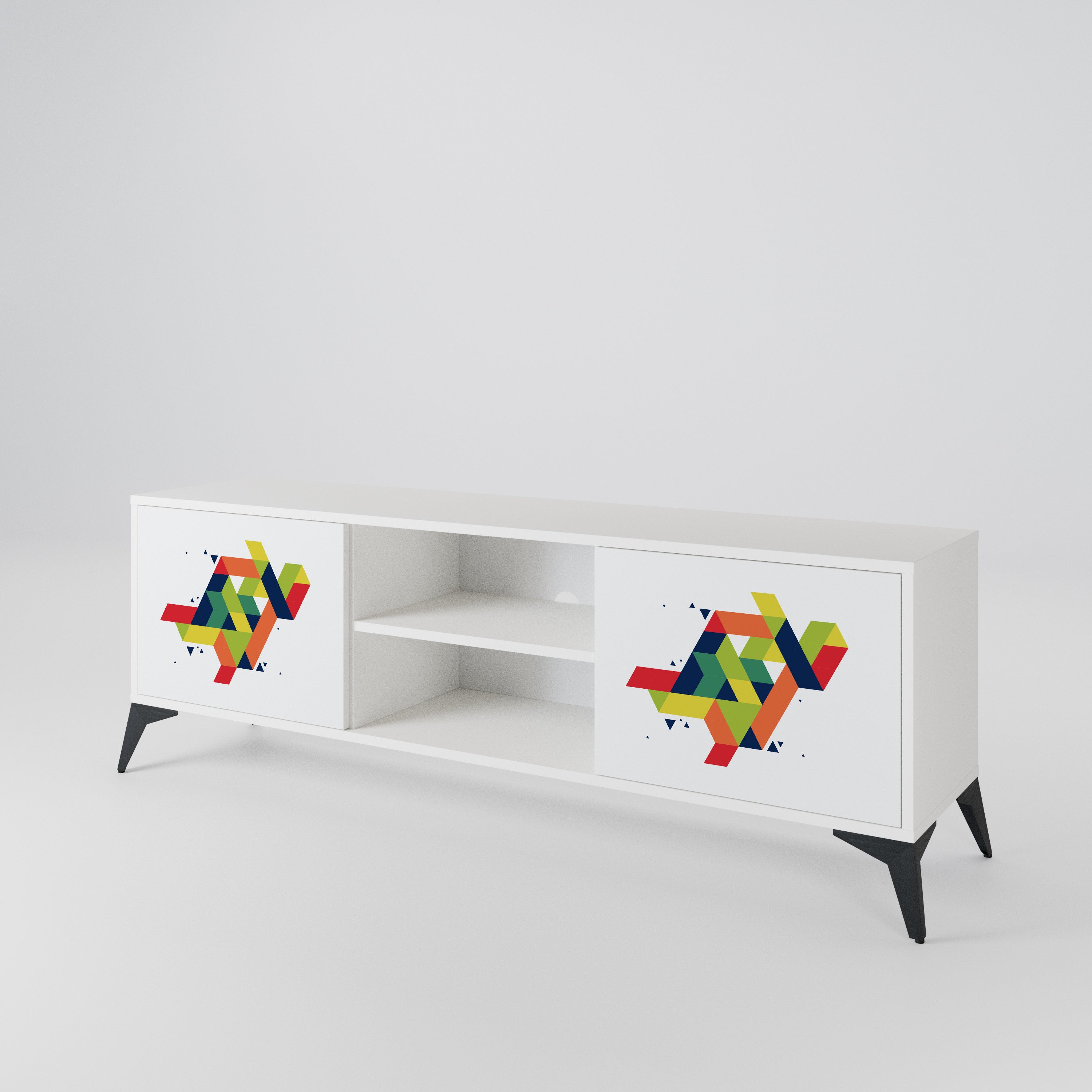 FUTURE SIGN Mueble de TV de 2 Puertas