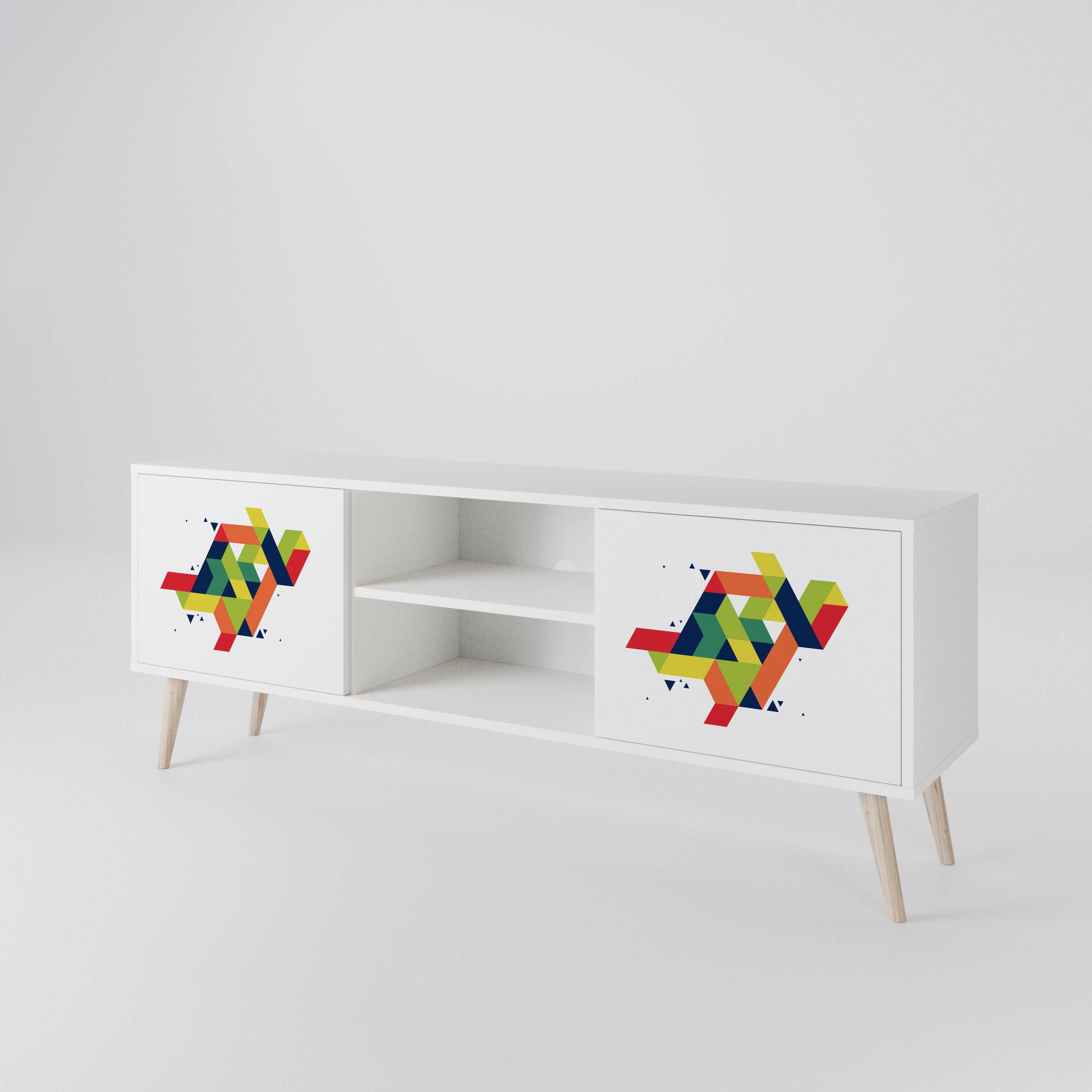 FUTURE SIGN Mueble de TV de 2 Puertas