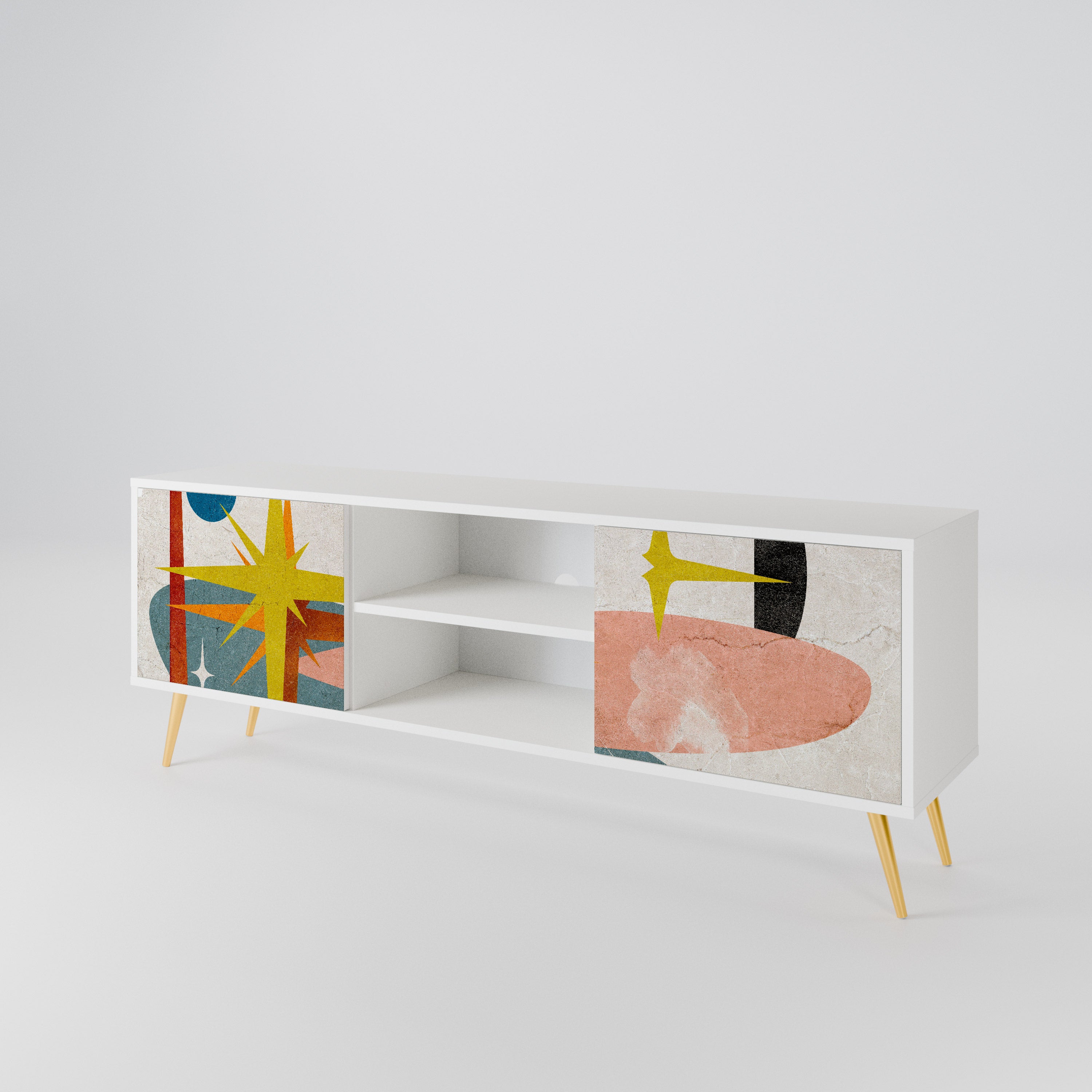 INTERSTELLAR VIBES Mueble de TV de 2 Puertas