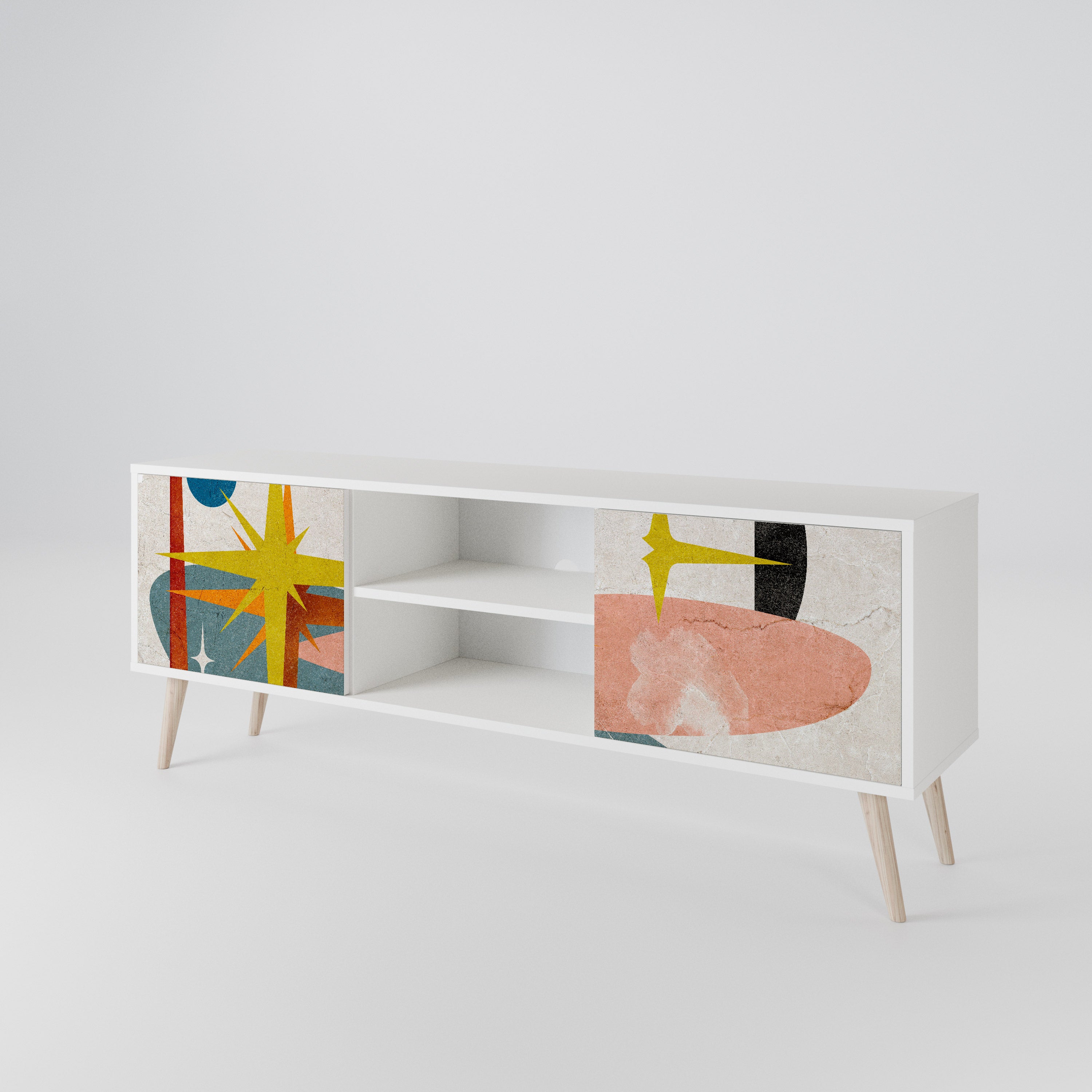 INTERSTELLAR VIBES Mueble de TV de 2 Puertas