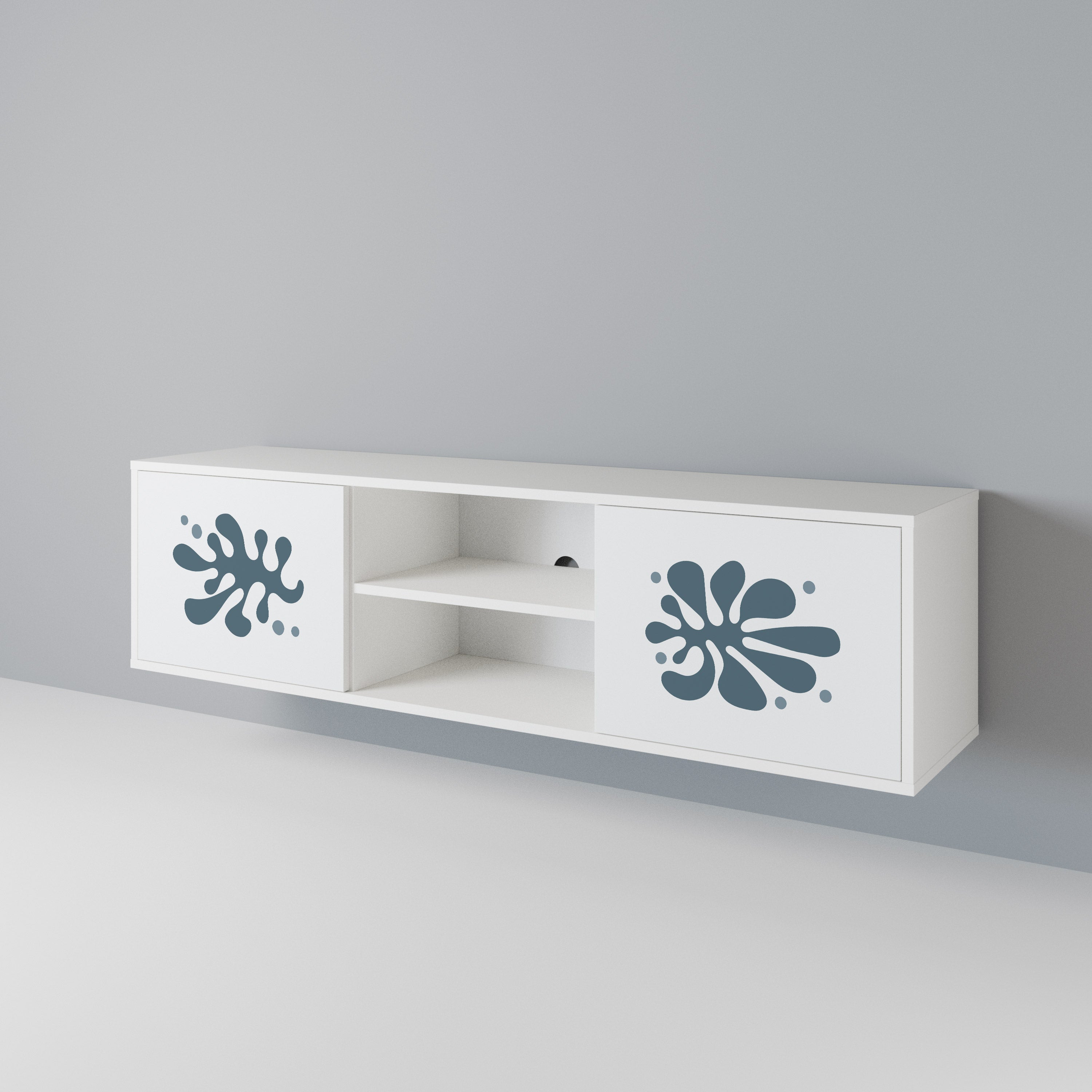 WONDERLAND VEGETATION Mueble de TV de 2 Puertas