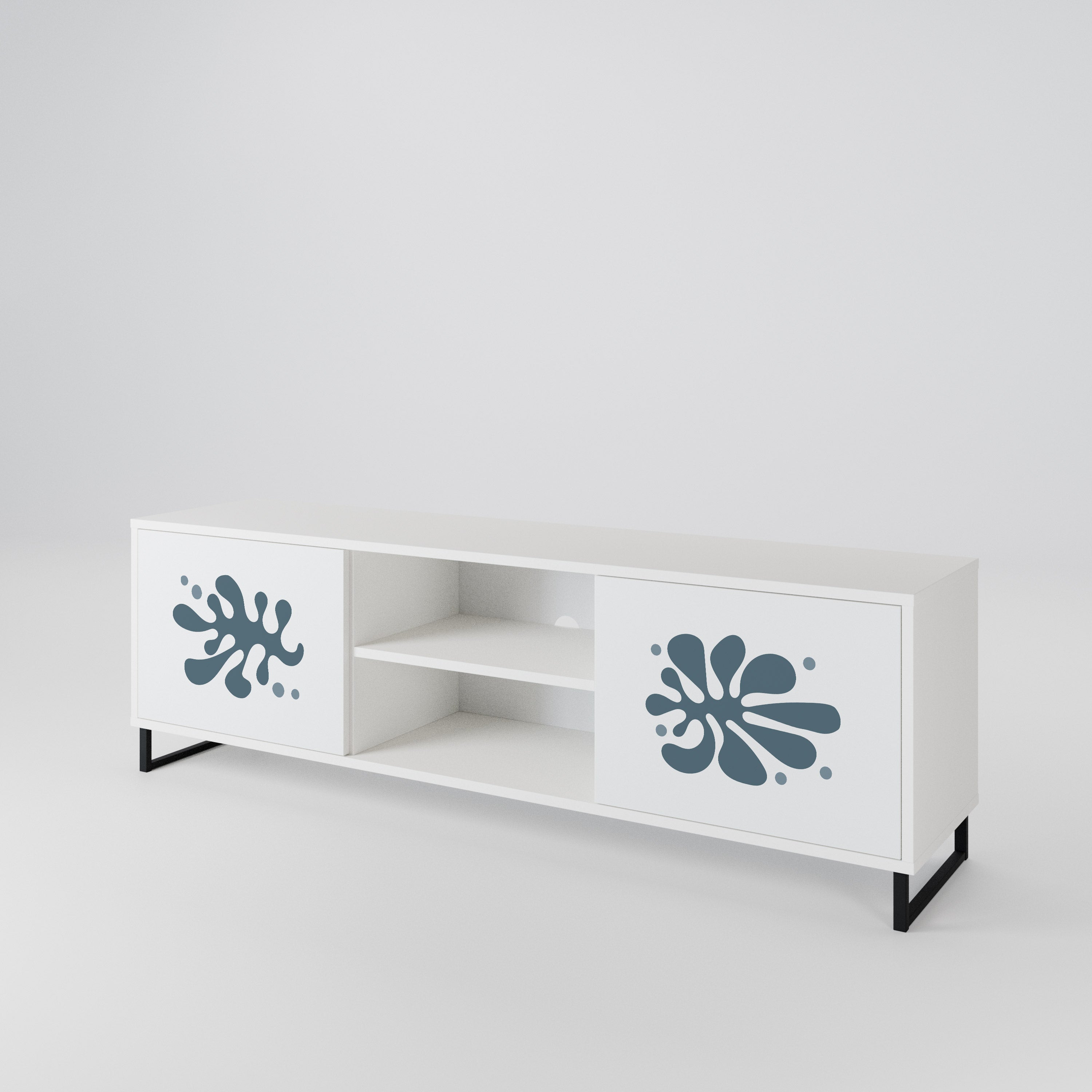 WONDERLAND VEGETATION Mueble de TV de 2 Puertas