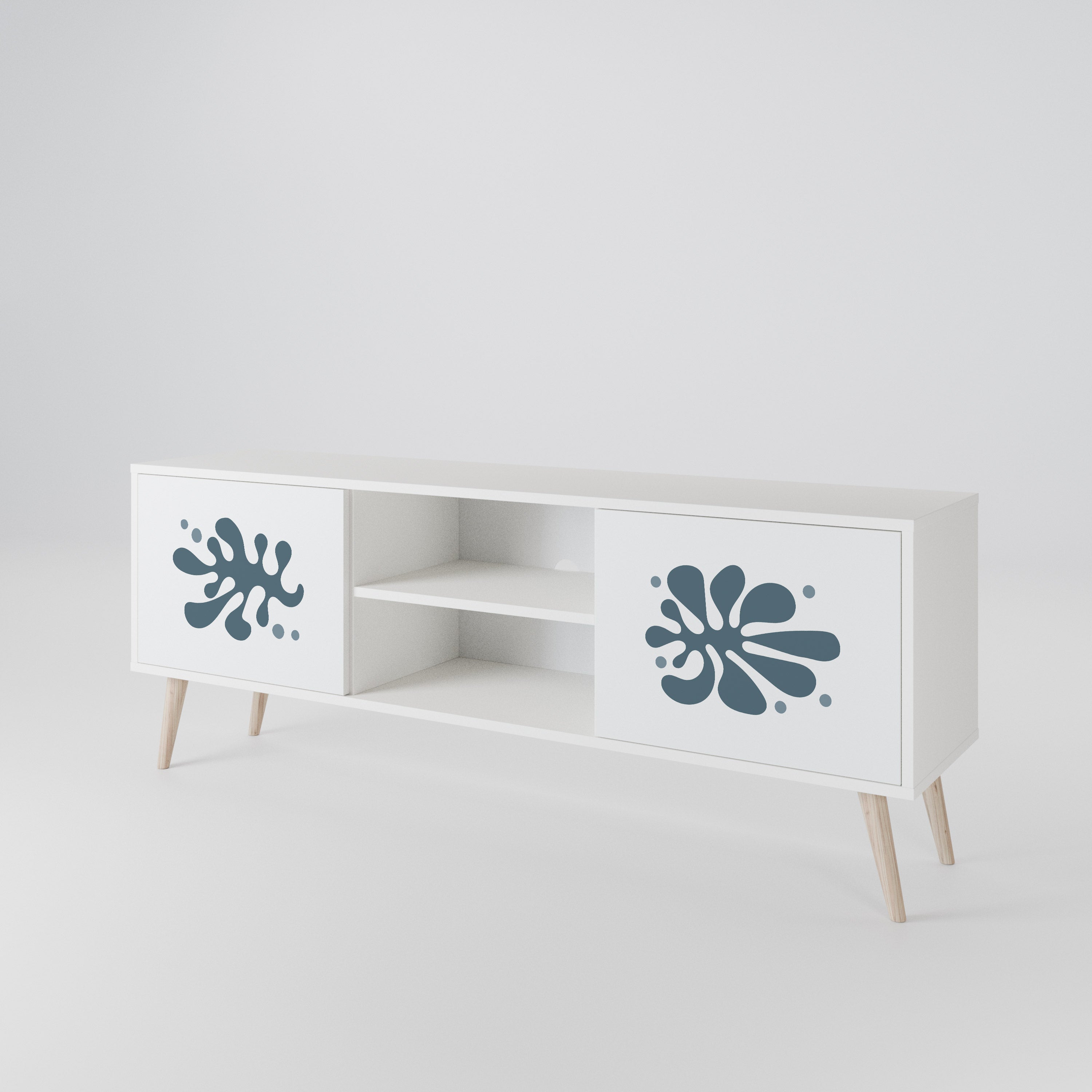 WONDERLAND VEGETATION Mueble de TV de 2 Puertas