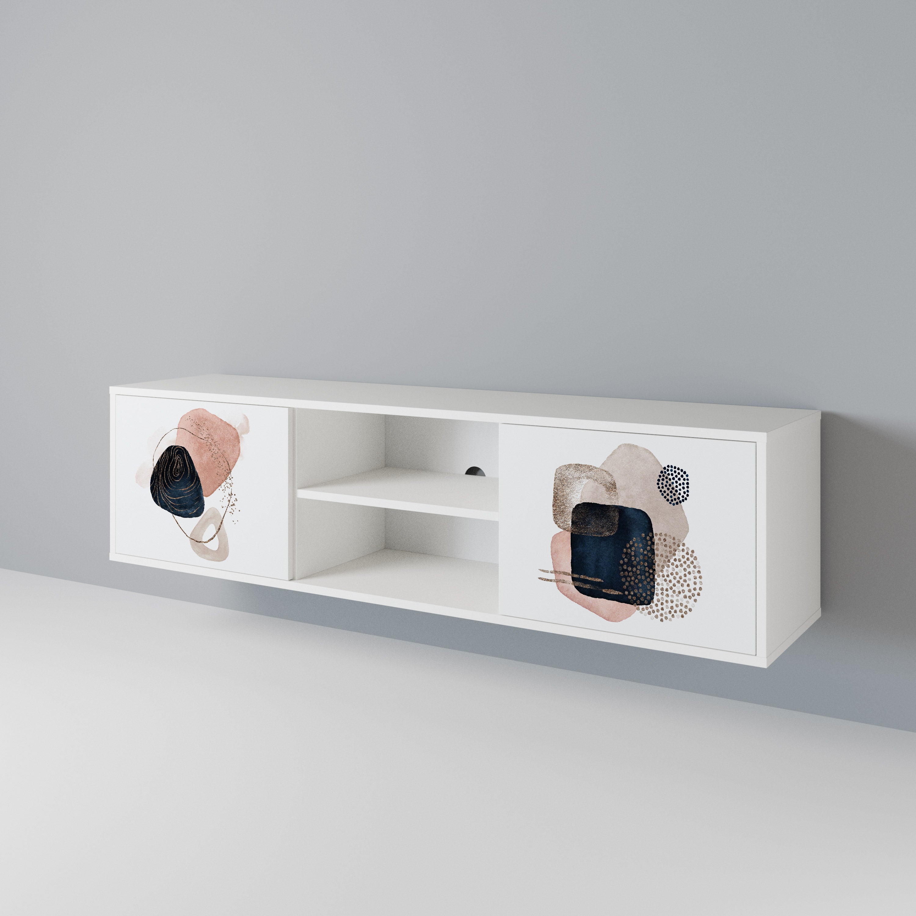 COLORFUL SHAPES Mueble de TV de 2 Puertas
