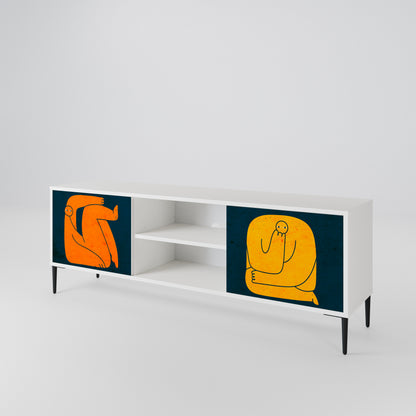 TOGETHER BUT SEPARATELY Mueble de TV de 2 Puertas