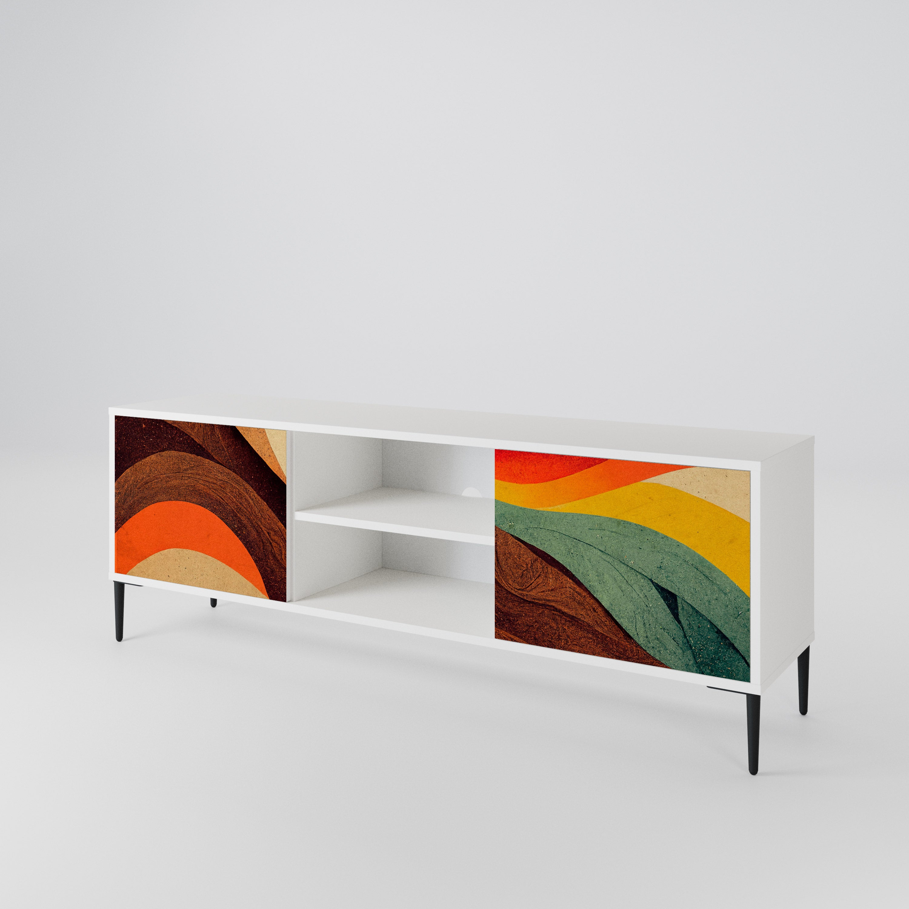 COLORFUL STRANDS Mueble de TV de 2 Puertas