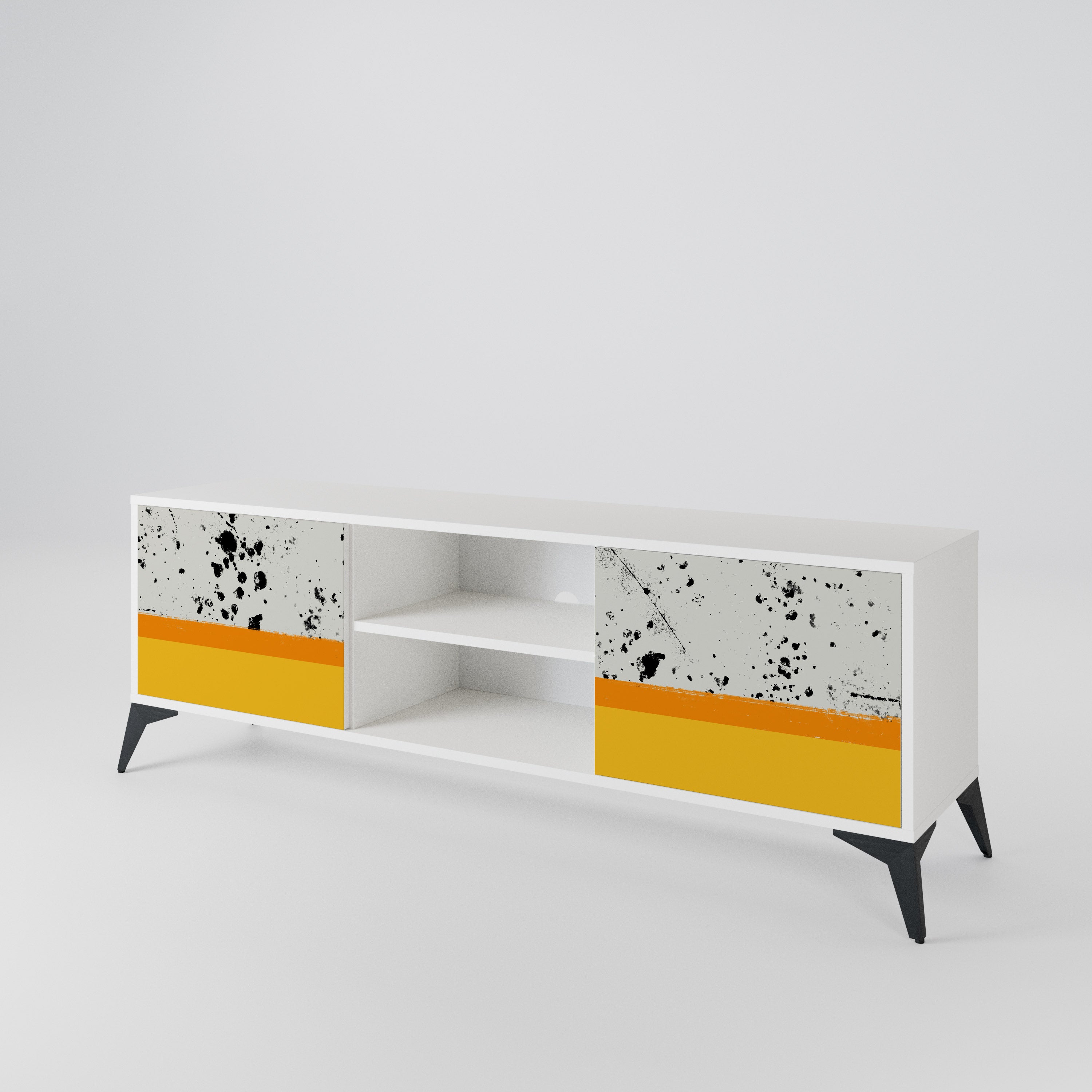 DYED BY ORANGE Mueble de TV de 2 Puertas
