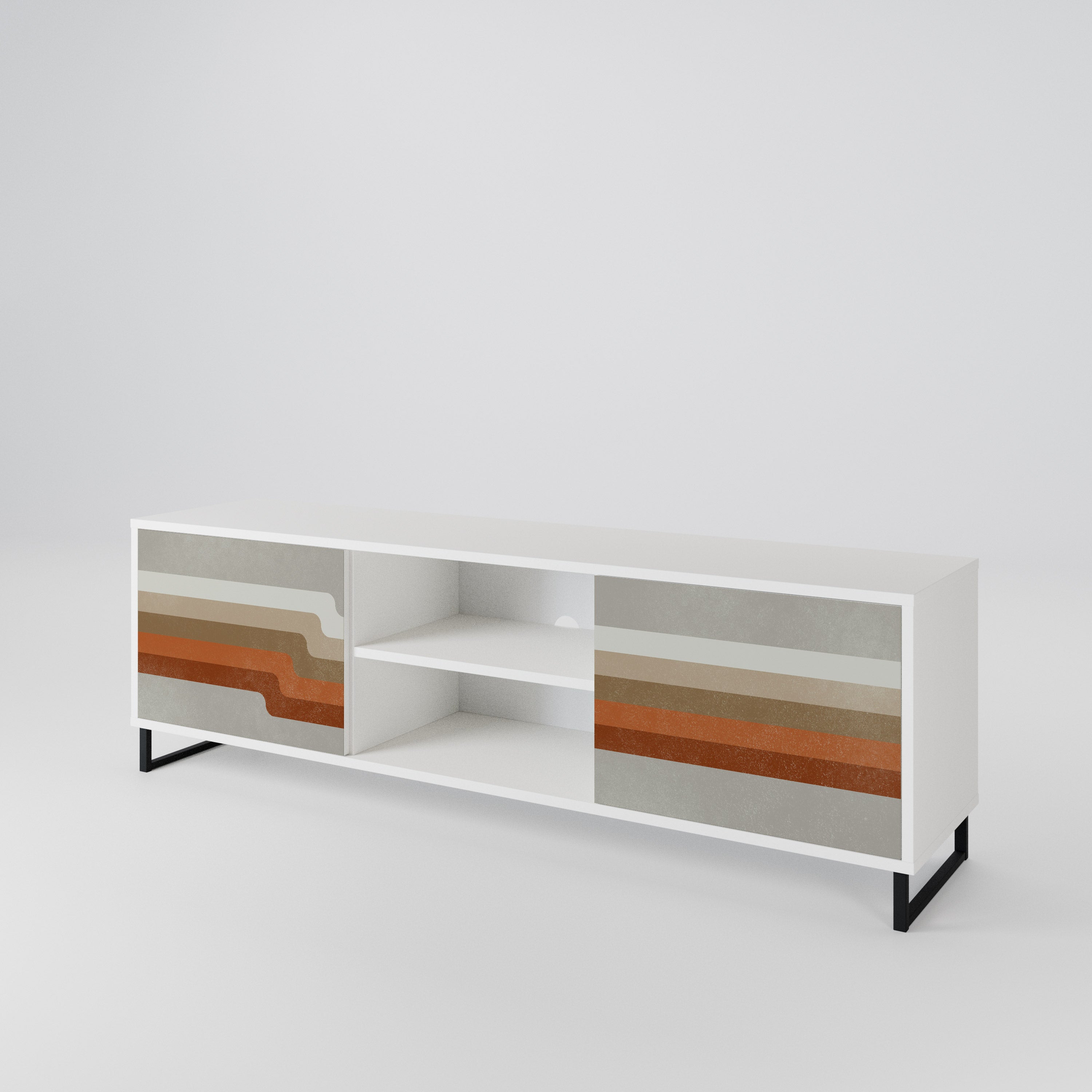 PECULIAR TRAIL Mueble de TV de 2 Puertas
