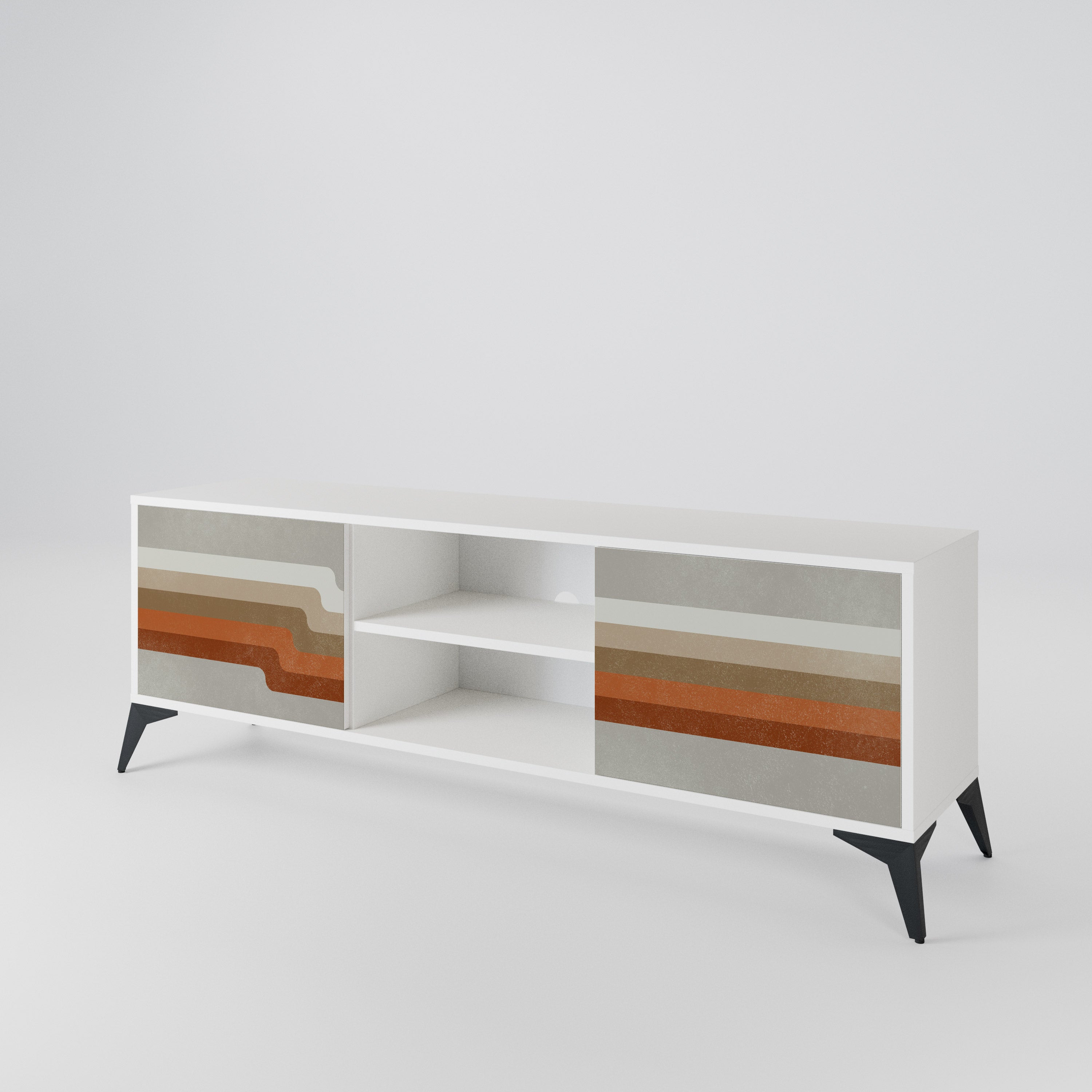 PECULIAR TRAIL Mueble de TV de 2 Puertas