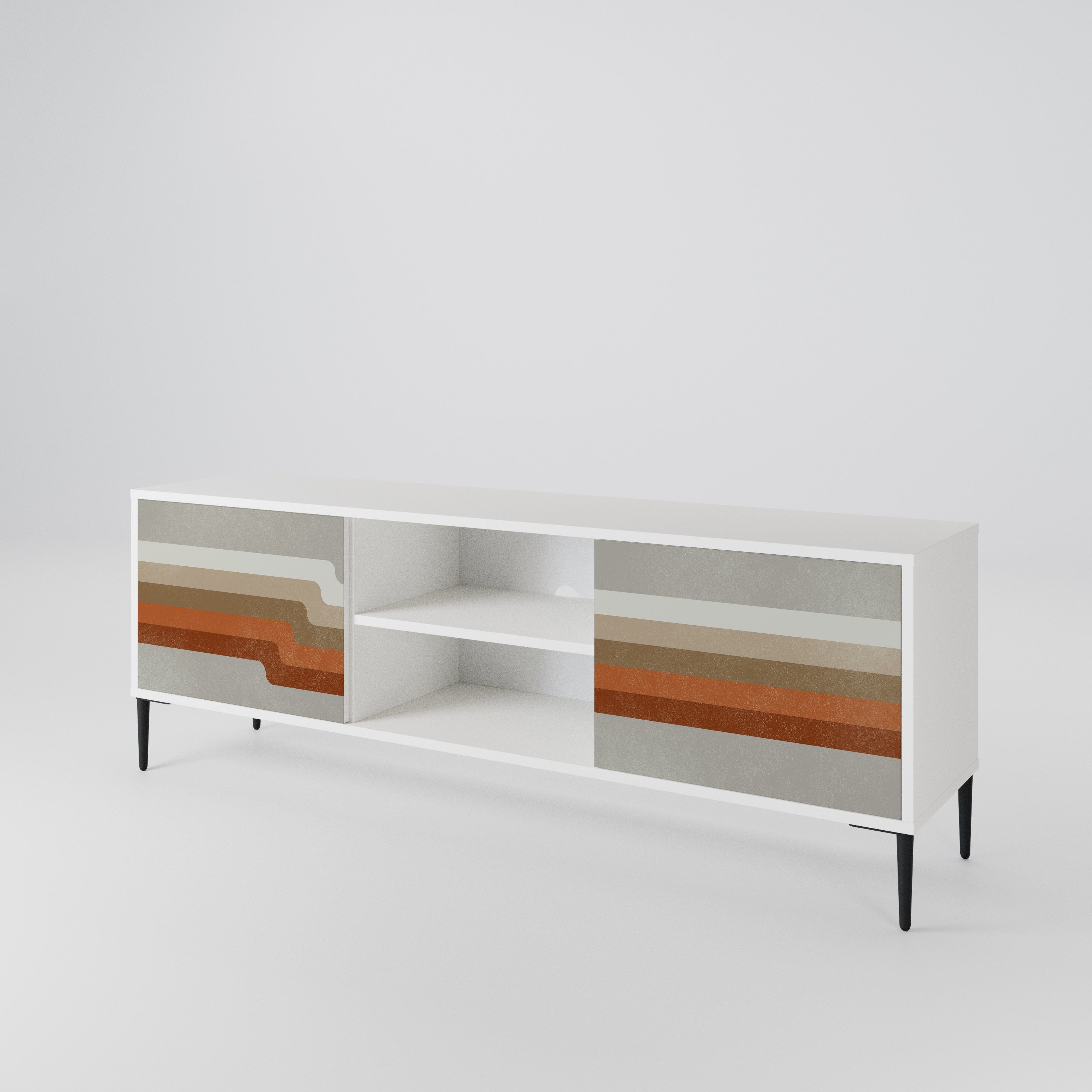 PECULIAR TRAIL Mueble de TV de 2 Puertas
