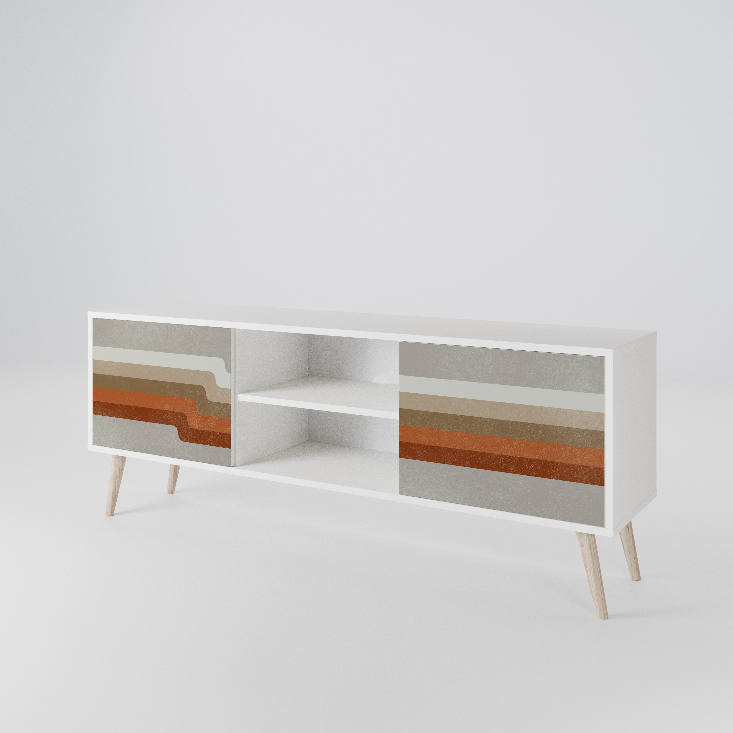 PECULIAR TRAIL Mueble de TV de 2 Puertas