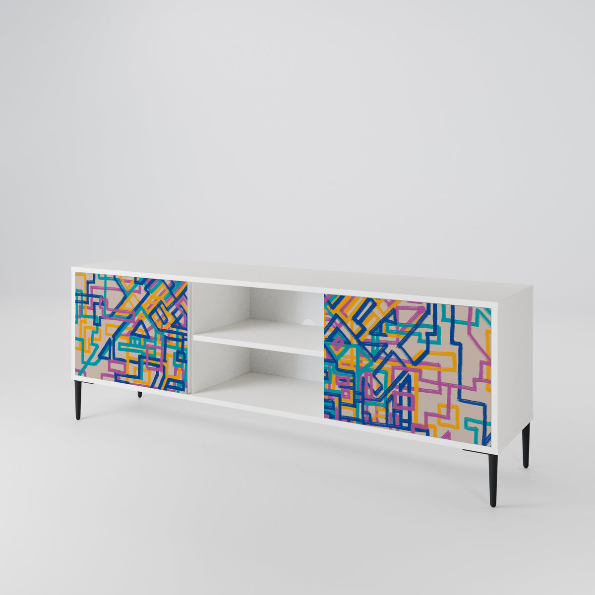 MEMORIES MAP Mueble de TV de 2 Puertas