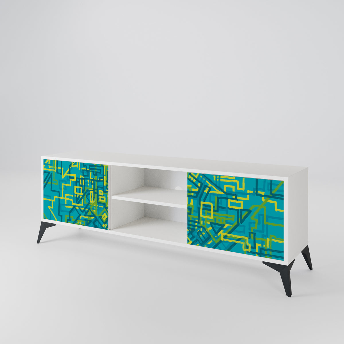 NOSTALGIC MEMORIES Mueble de TV de 2 Puertas