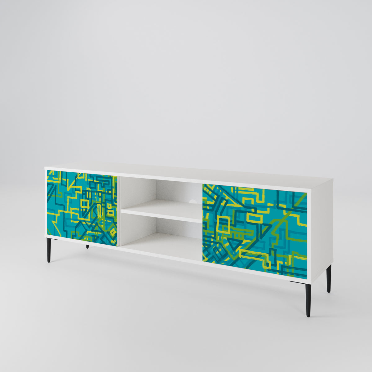 NOSTALGIC MEMORIES Mueble de TV de 2 Puertas