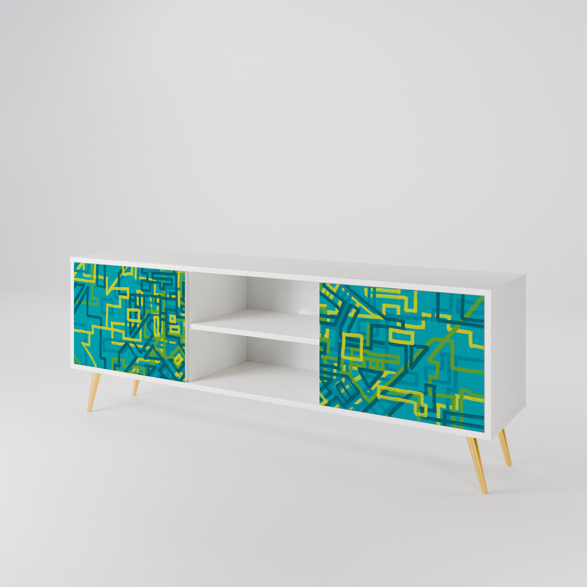 NOSTALGIC MEMORIES Mueble de TV de 2 Puertas