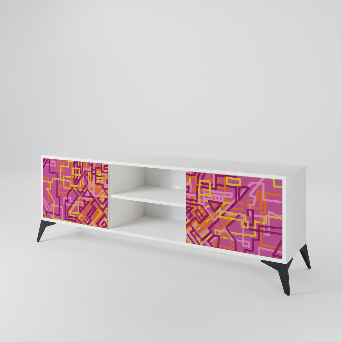 LOVELY MEMORIES Mueble de TV de 2 Puertas