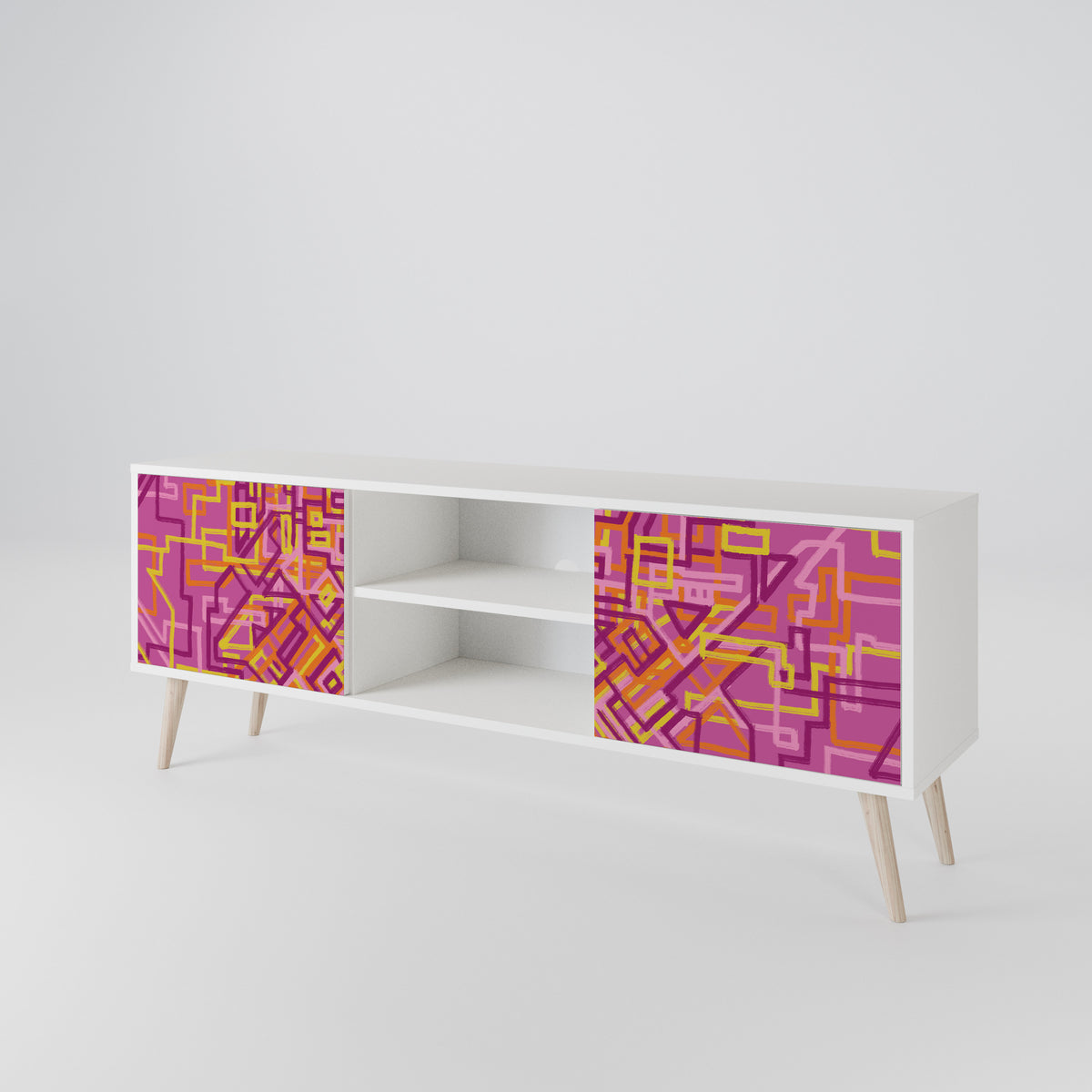 LOVELY MEMORIES Mueble de TV de 2 Puertas