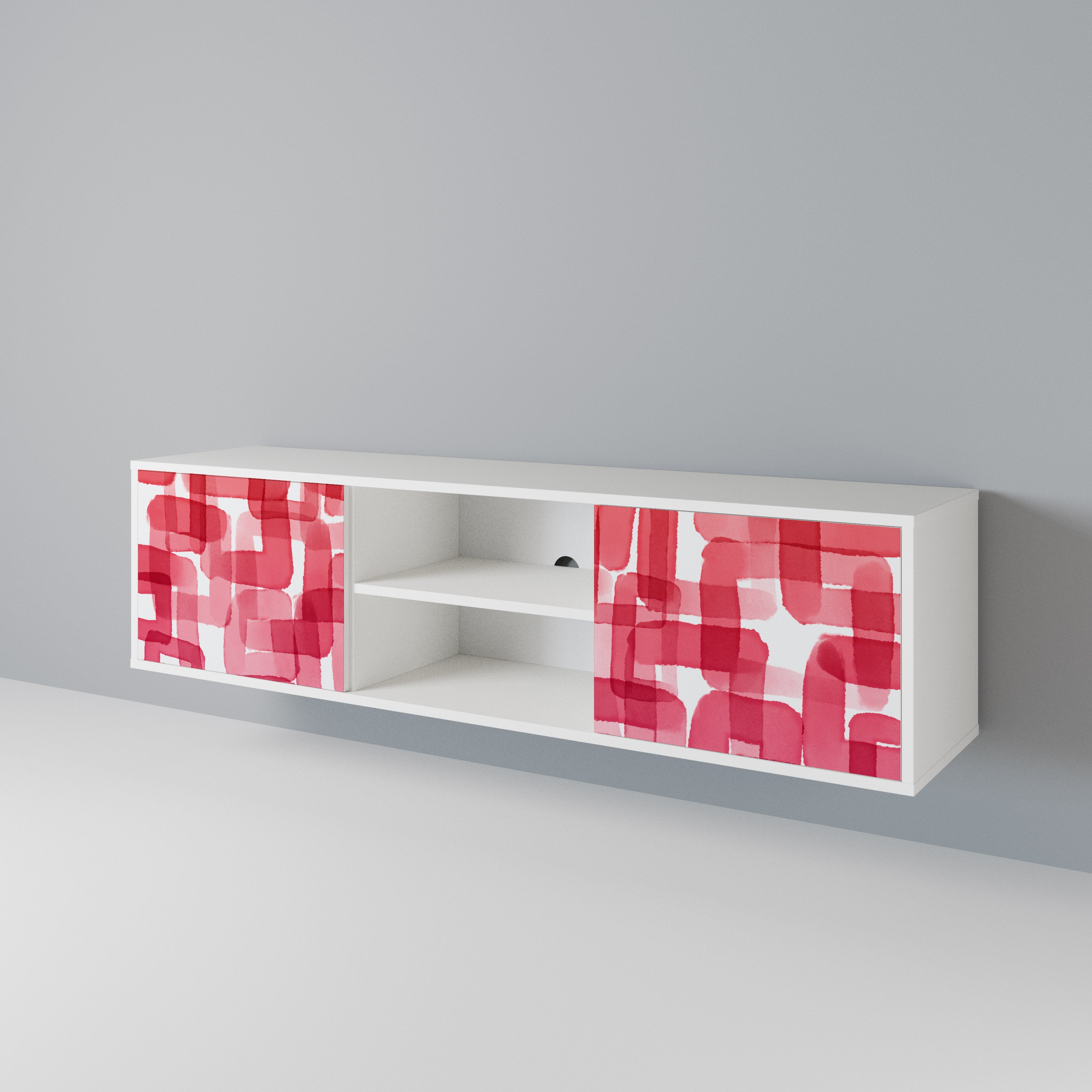 KALEIDOSCOPIC CUBISM 2-Door TV Cabinet
