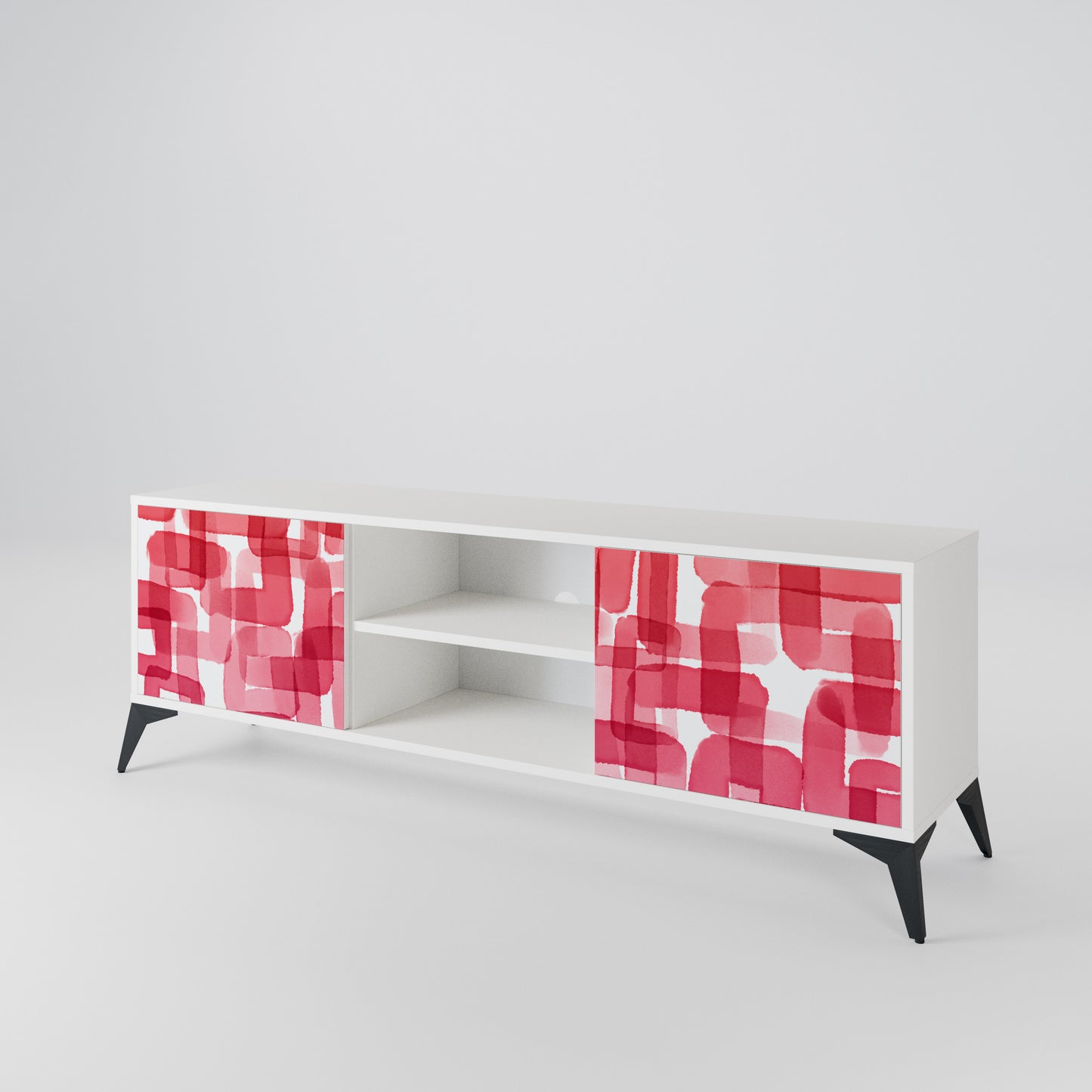 KALEIDOSCOPIC CUBISM Mueble de TV de 2 Puertas