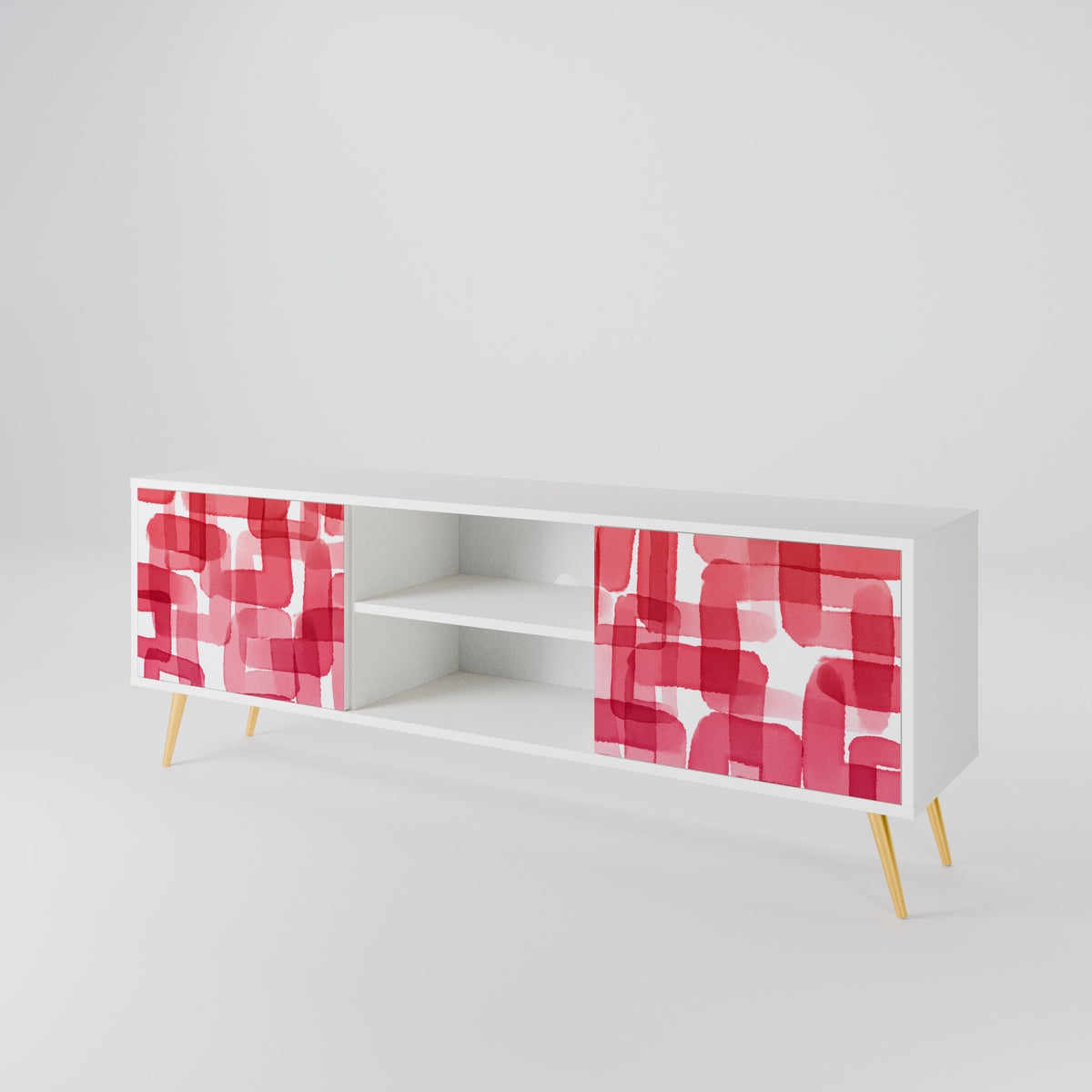 KALEIDOSCOPIC CUBISM Mueble de TV de 2 Puertas
