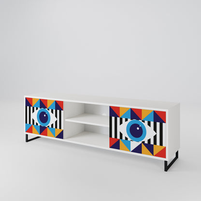ABSTRACTION AND GEOMETRY Mueble de TV de 2 Puertas