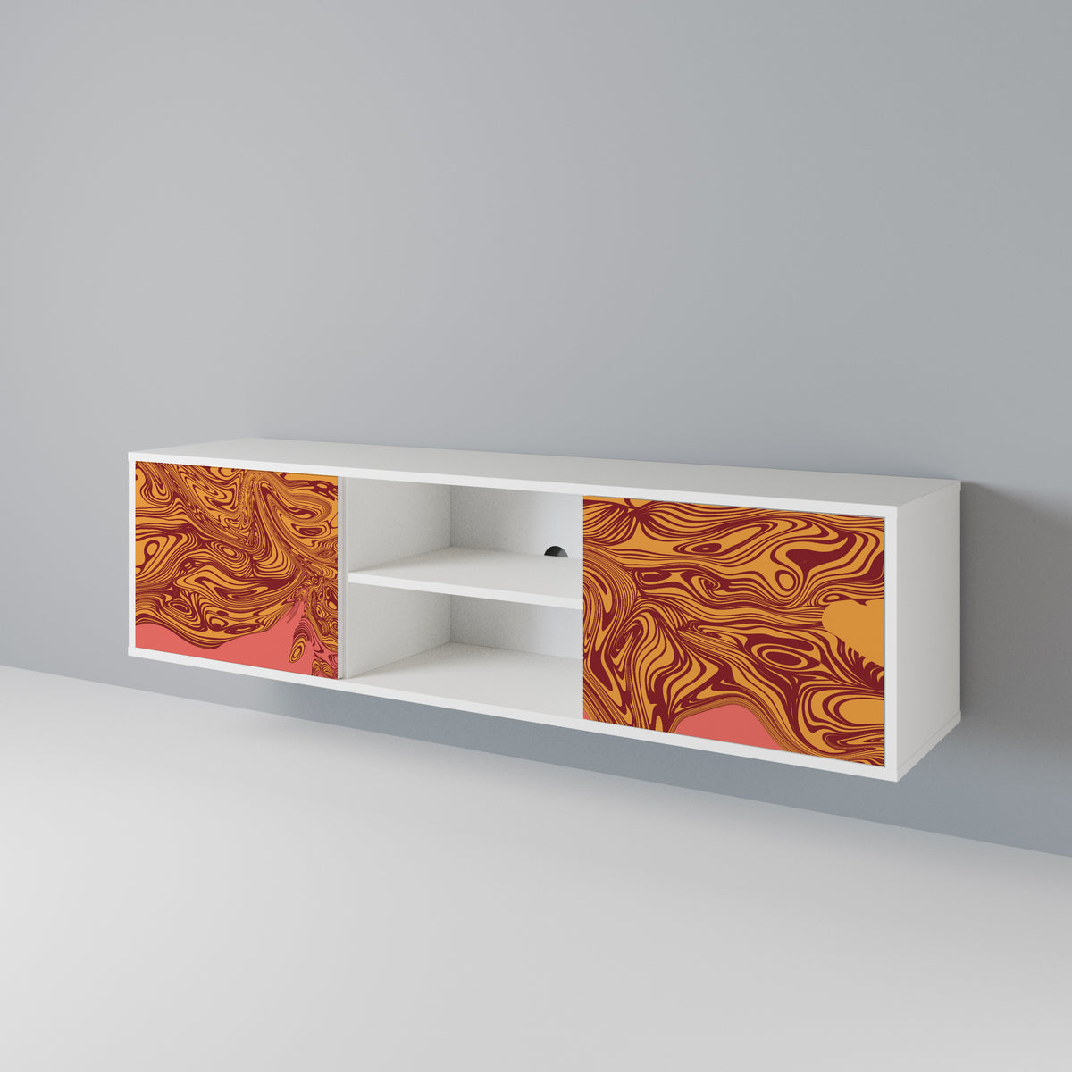 FLOATING THOUGHTS Mueble de TV de 2 Puertas