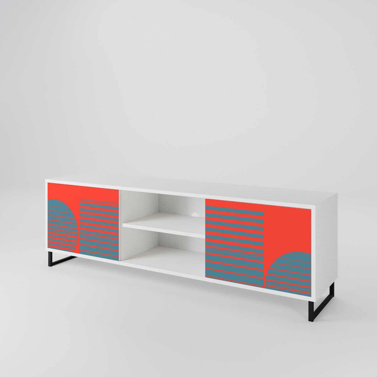 RISING GEOMETRY STARS Mueble de TV de 2 Puertas