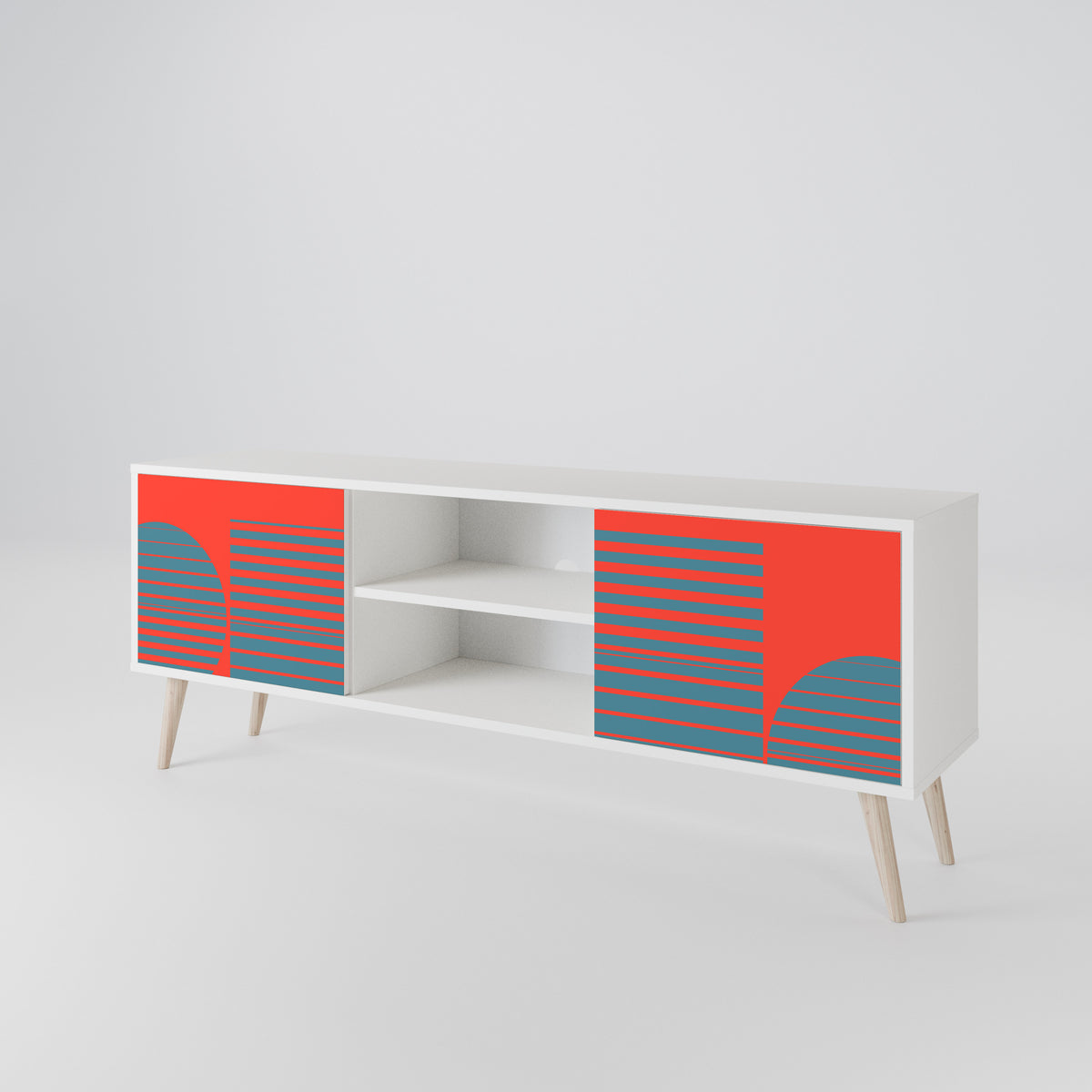 RISING GEOMETRY STARS Mueble de TV de 2 Puertas