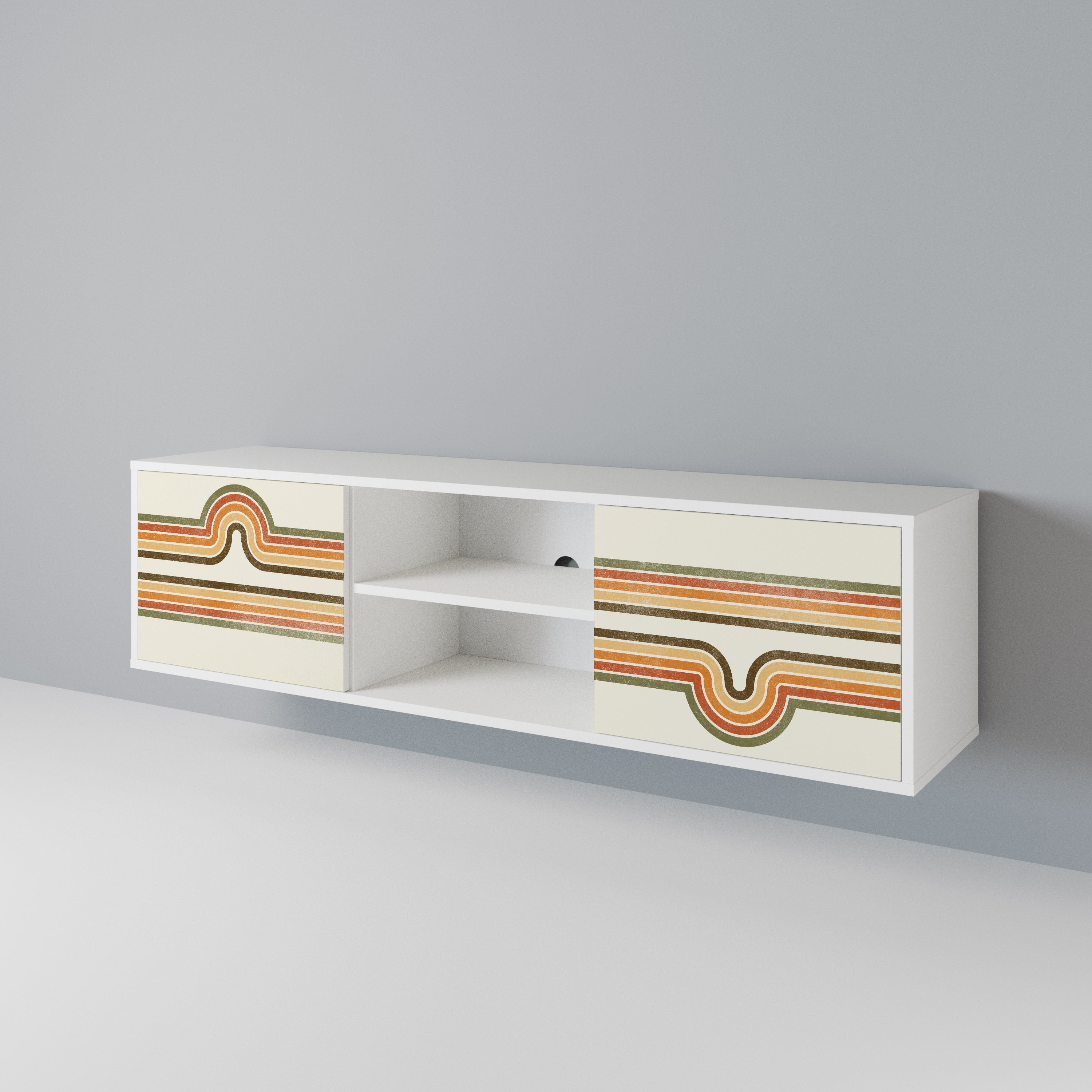 EXCEPTIONAL STREAM Mueble de TV de 2 Puertas
