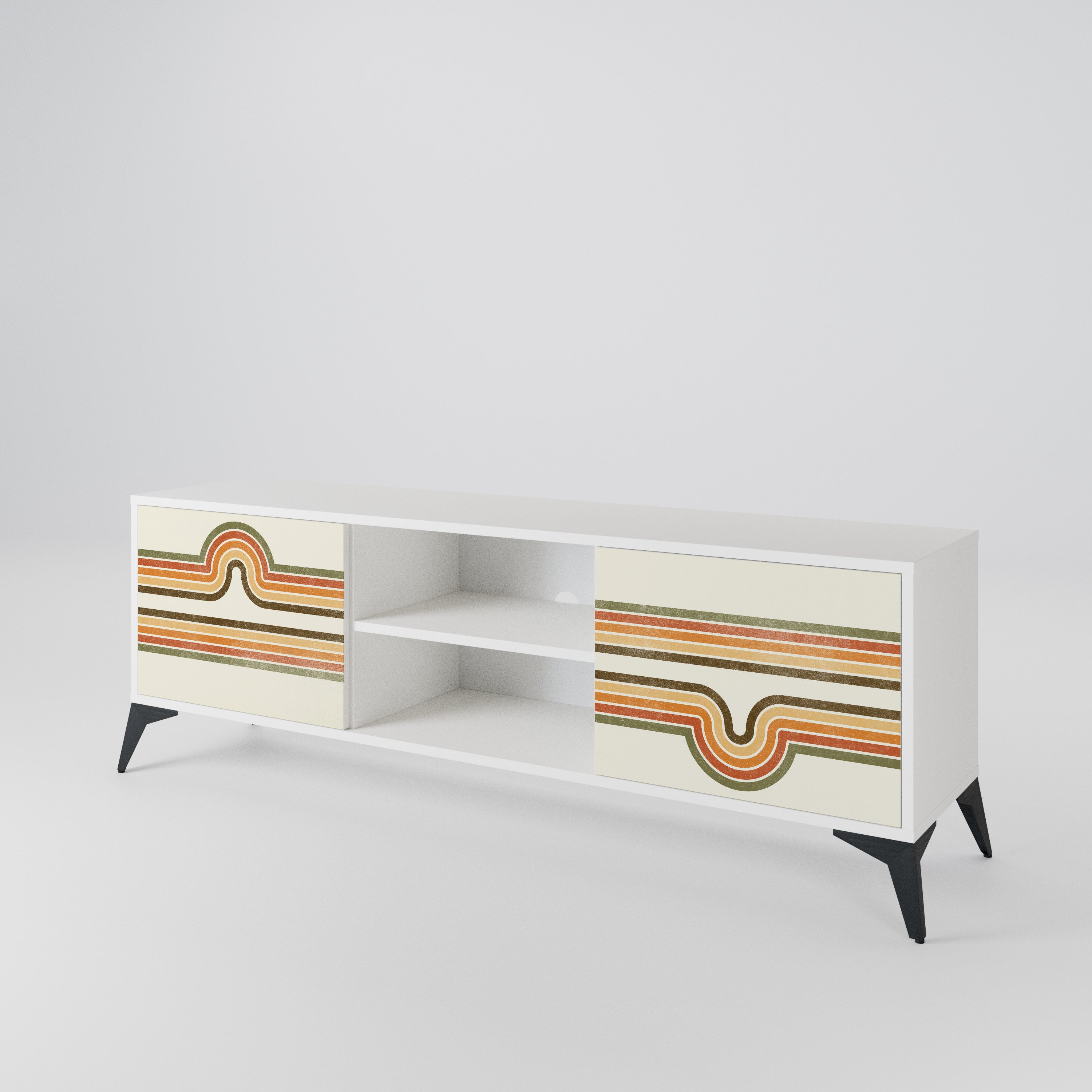 EXCEPTIONAL STREAM Mueble de TV de 2 Puertas