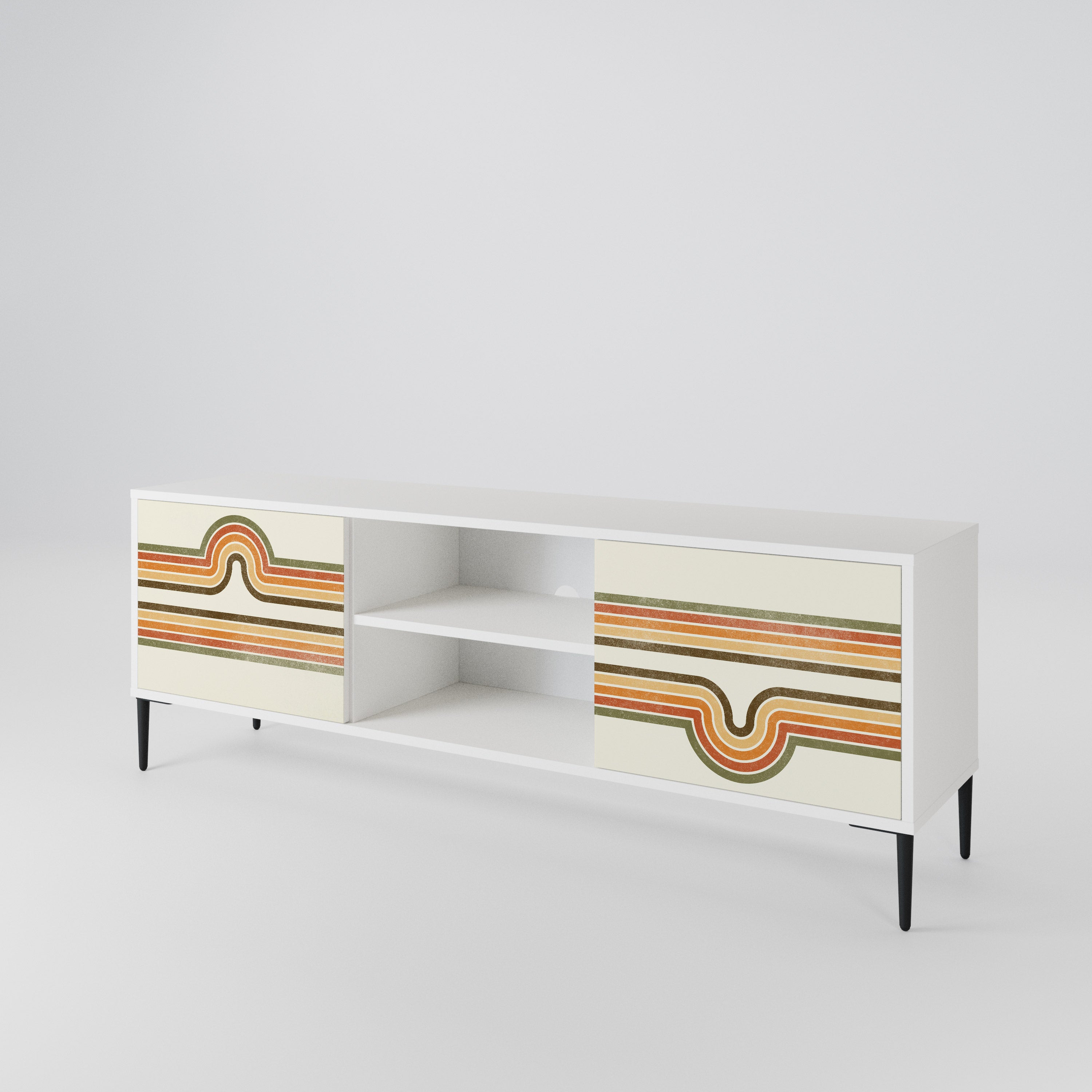 EXCEPTIONAL STREAM Mueble de TV de 2 Puertas