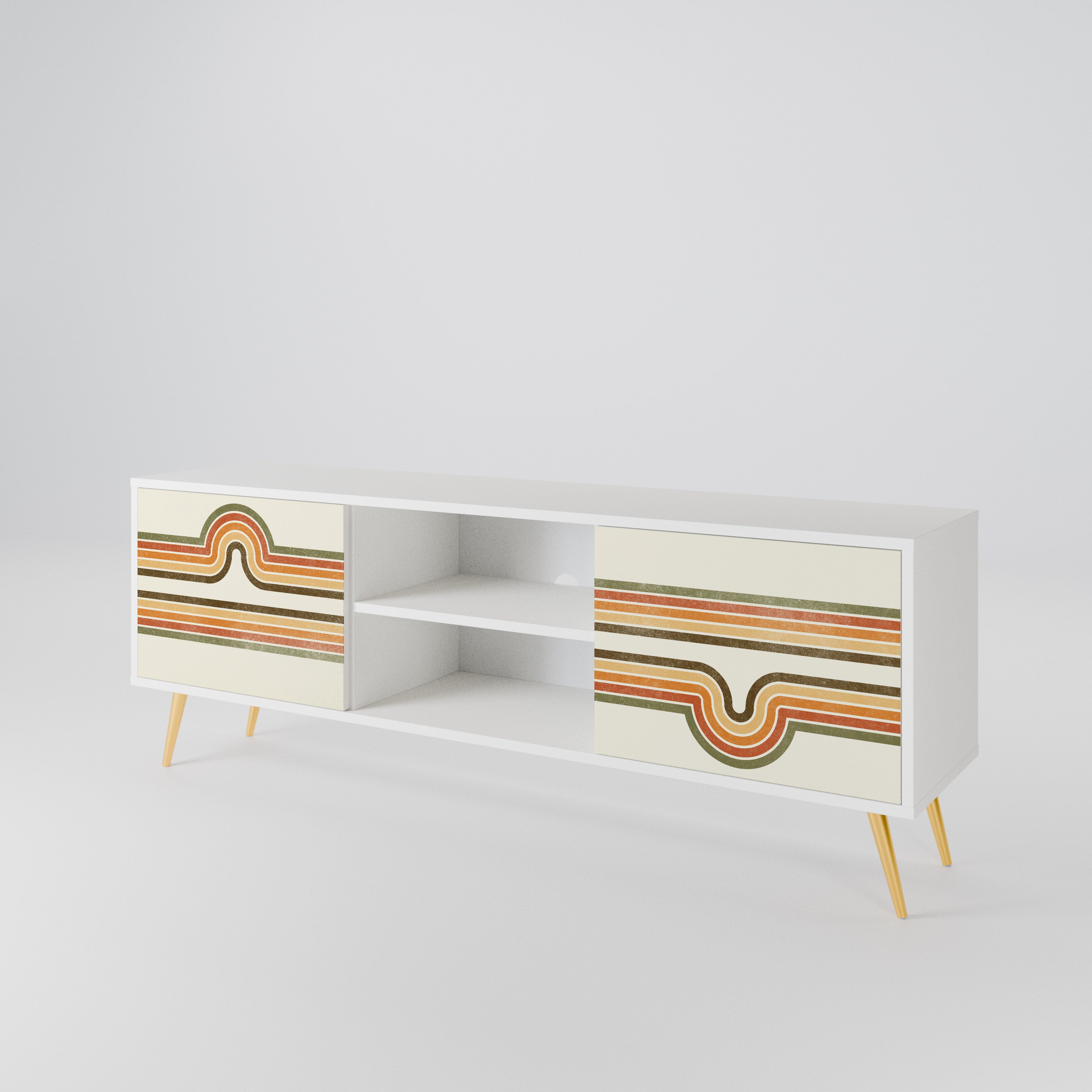 EXCEPTIONAL STREAM Mueble de TV de 2 Puertas