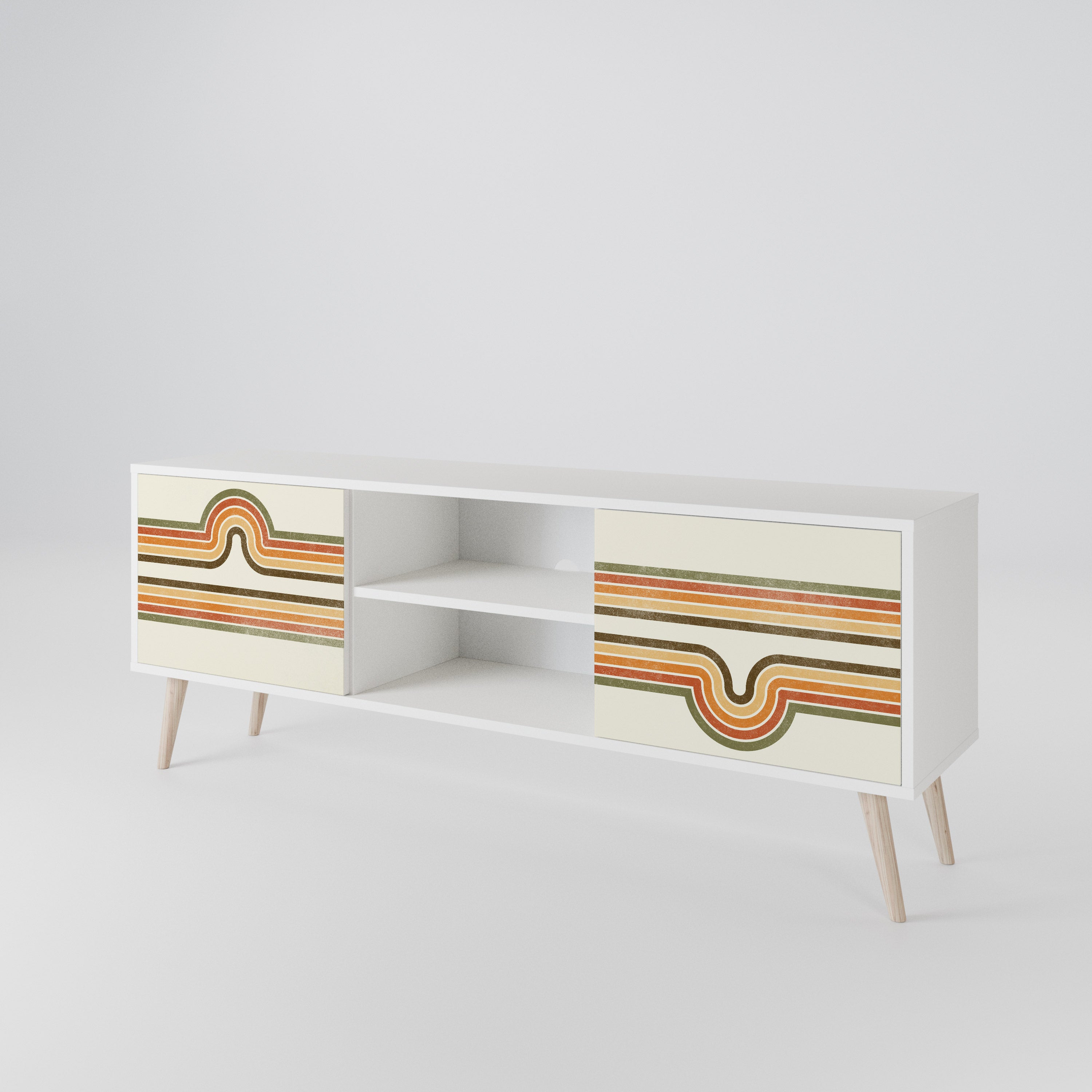 EXCEPTIONAL STREAM Mueble de TV de 2 Puertas
