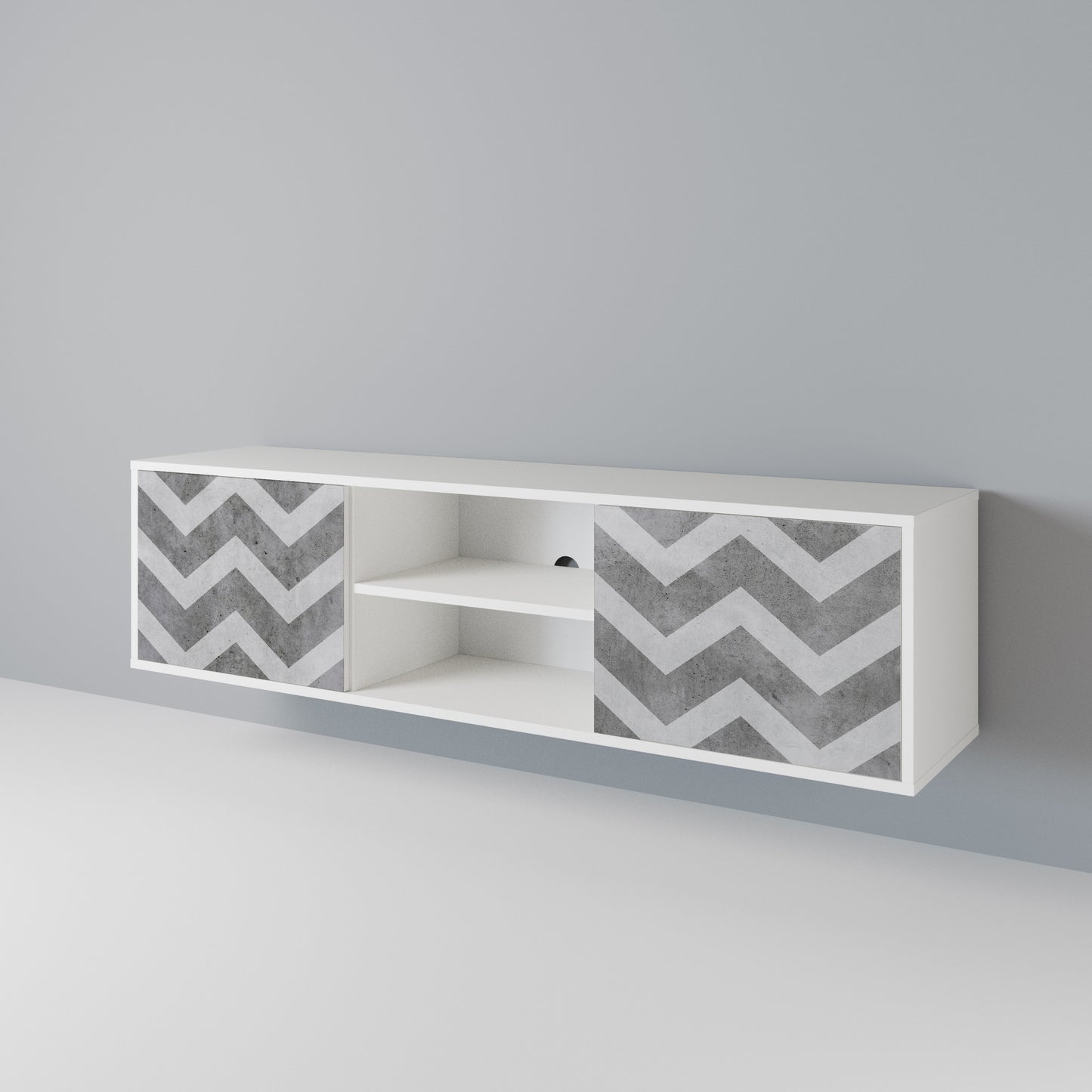 TOUGH ZIG ZAG Mueble de TV de 2 Puertas