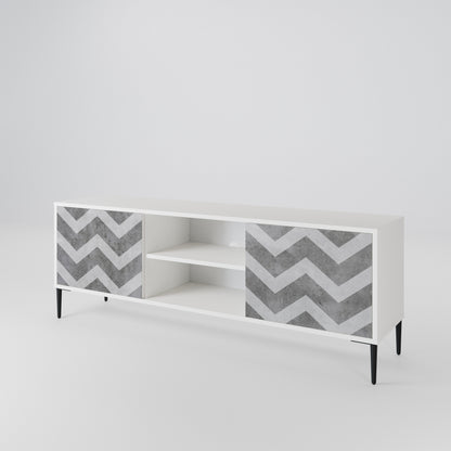 TOUGH ZIG ZAG Mueble de TV de 2 Puertas