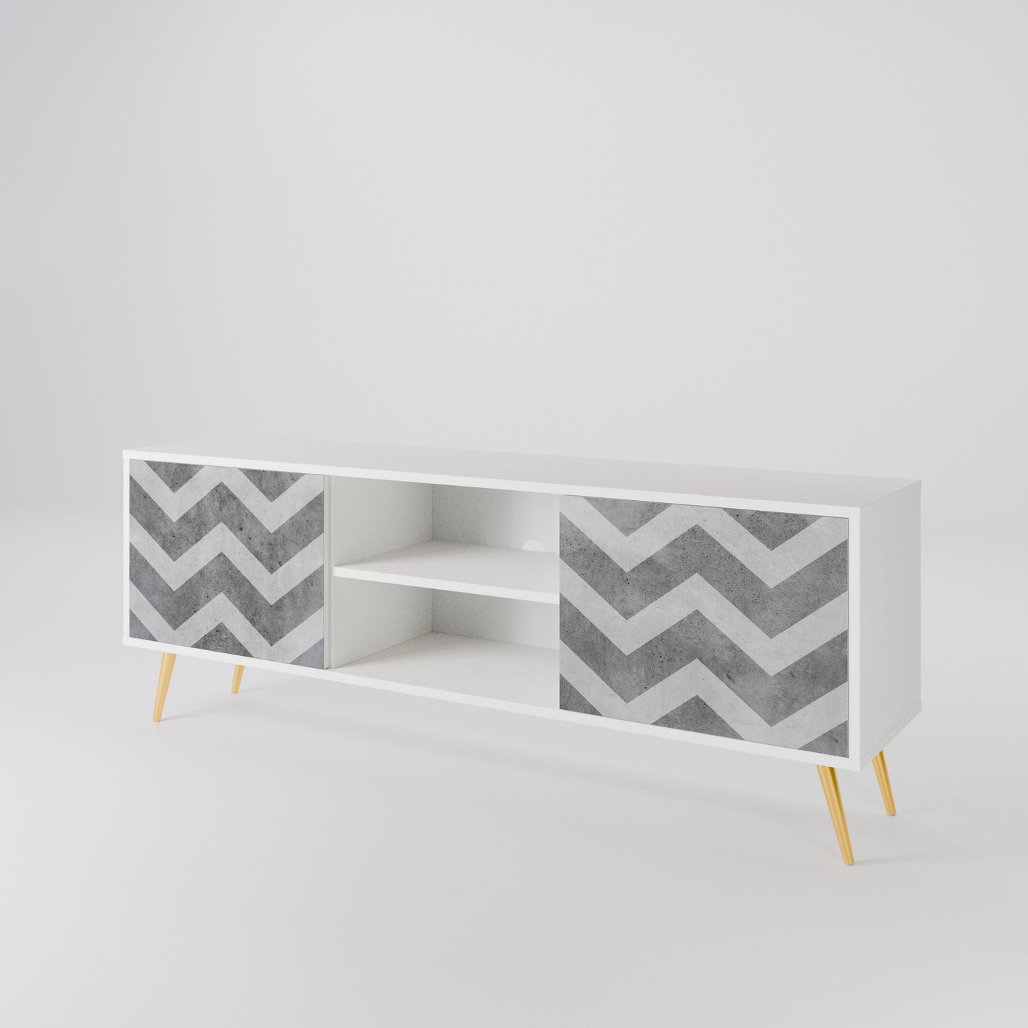 TOUGH ZIG ZAG Mueble de TV de 2 Puertas