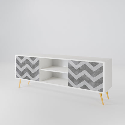 TOUGH ZIG ZAG Mueble de TV de 2 Puertas