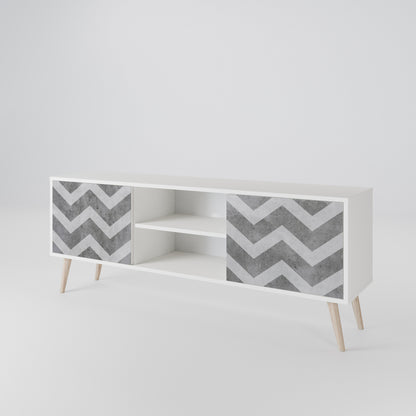 TOUGH ZIG ZAG Mueble de TV de 2 Puertas