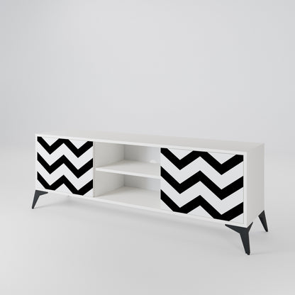CLASSIC ZIG ZAG Mueble de TV de 2 Puertas