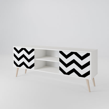 CLASSIC ZIG ZAG Mueble de TV de 2 Puertas