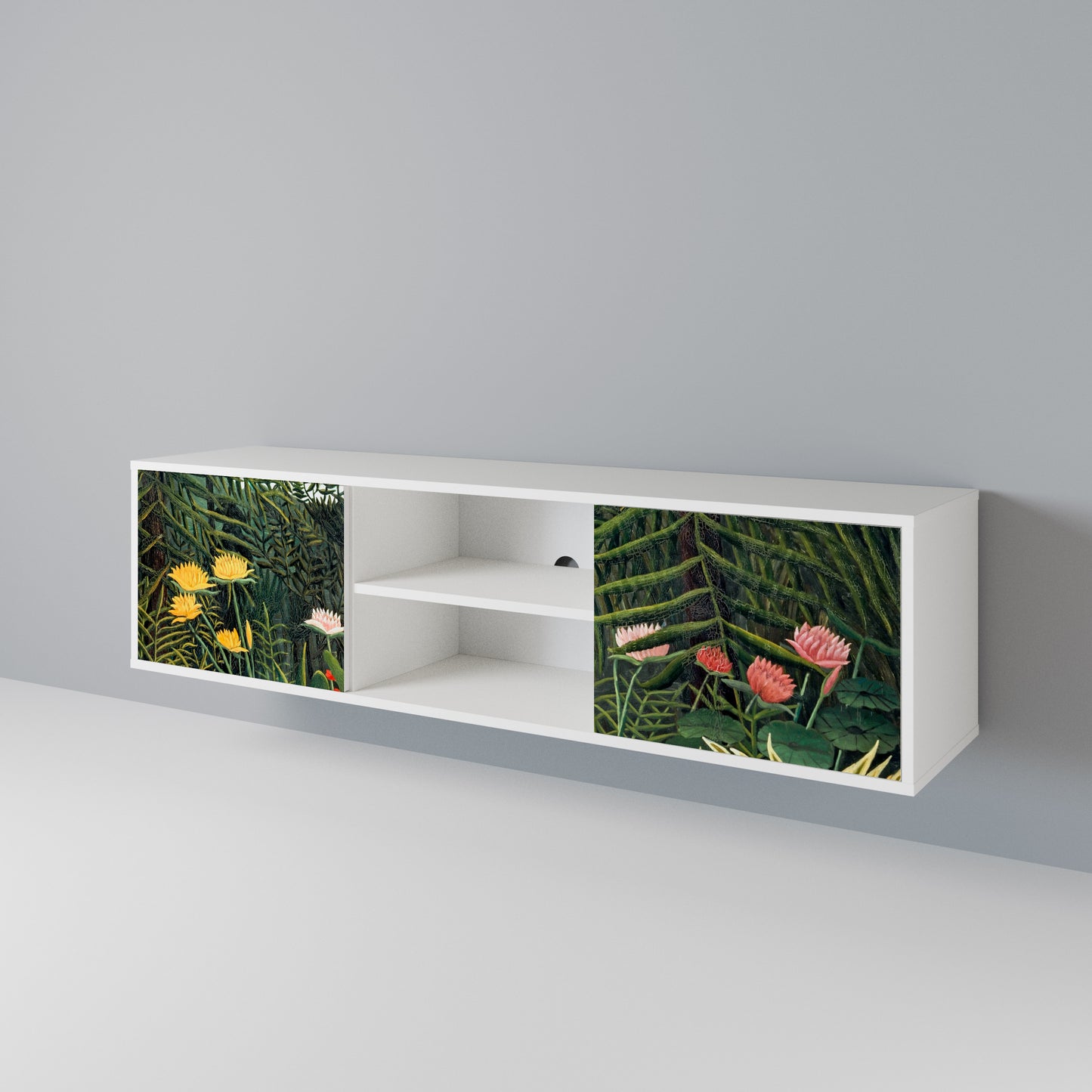 VIRGIN FOREST WITH SUNSET Mueble de TV de 2 Puertas