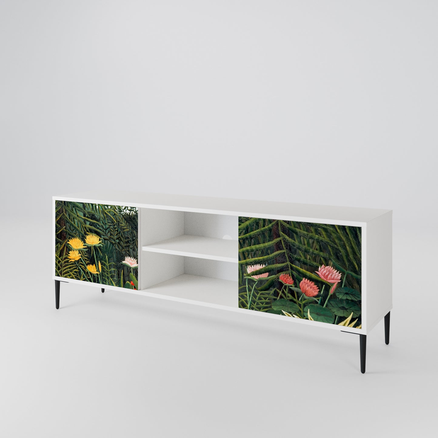 VIRGIN FOREST WITH SUNSET Mueble de TV de 2 Puertas