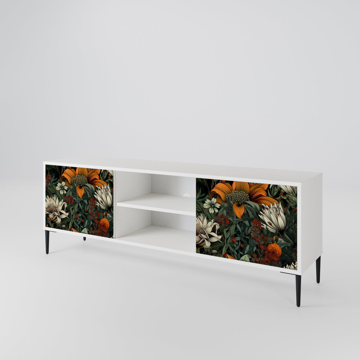 MIDNIGHT SPROUT Mueble de TV de 2 Puertas
