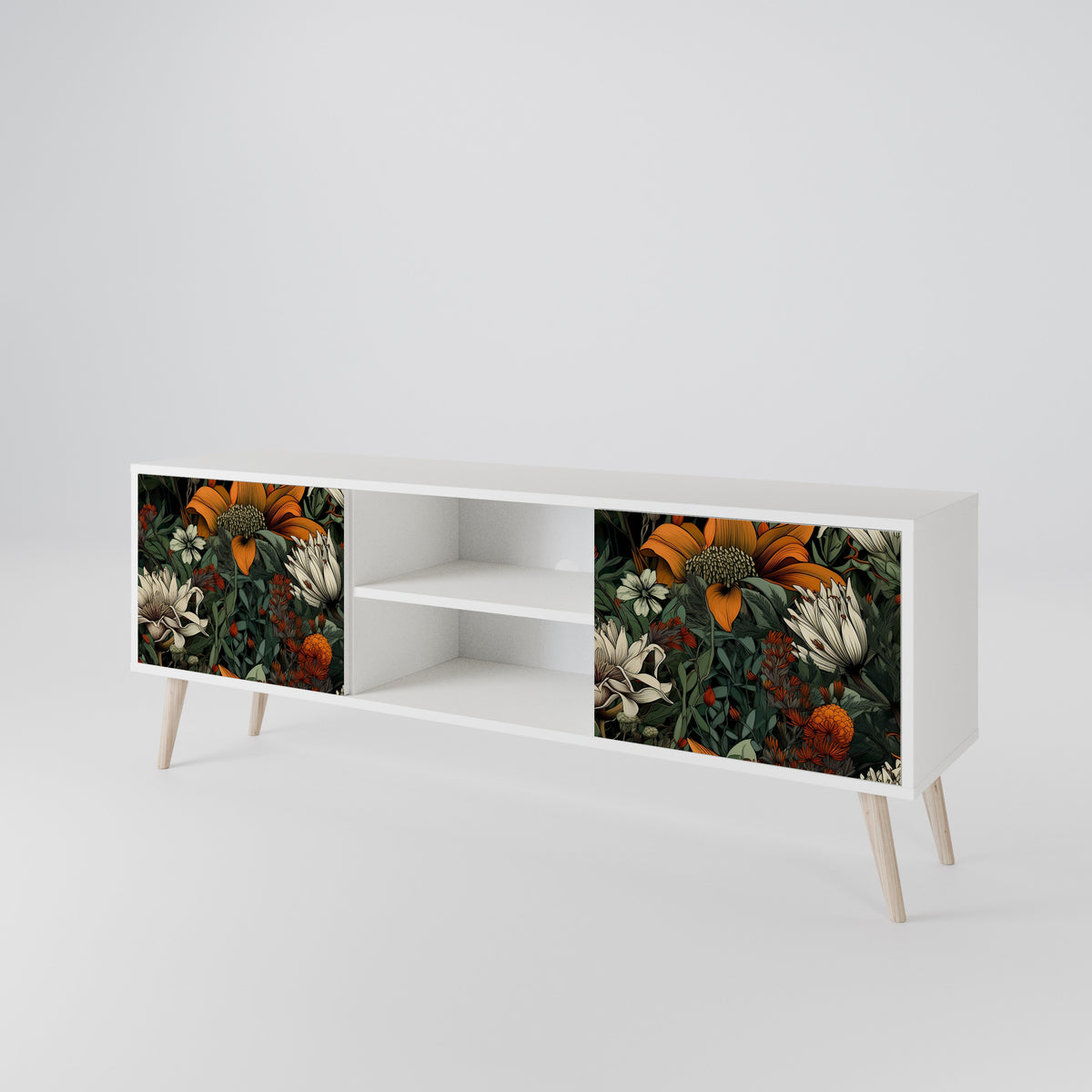 MIDNIGHT SPROUT Mueble de TV de 2 Puertas