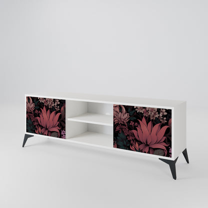 FLORAL WHISPER Mueble de TV de 2 Puertas