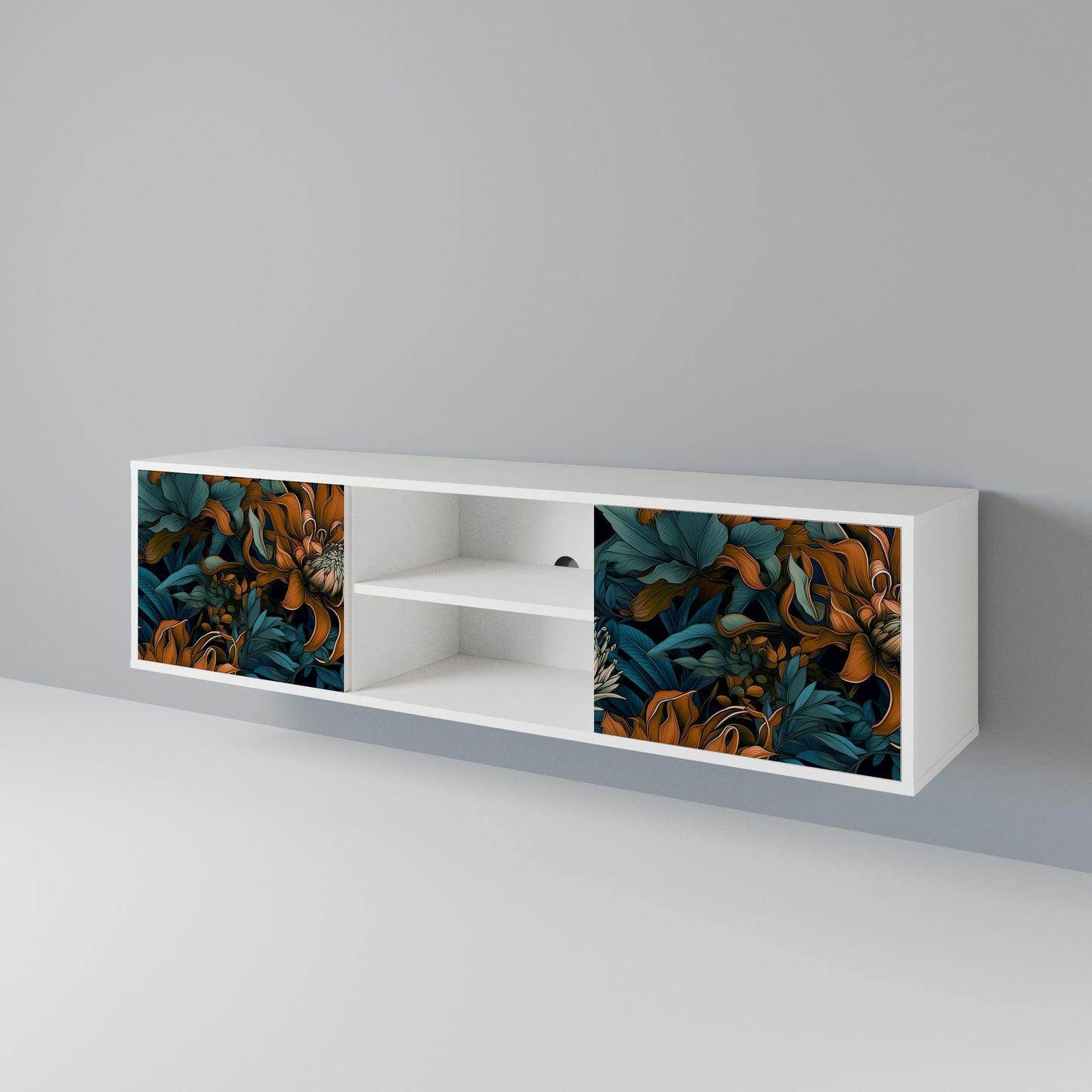 MORNING BLOOM Mueble de TV de 2 Puertas