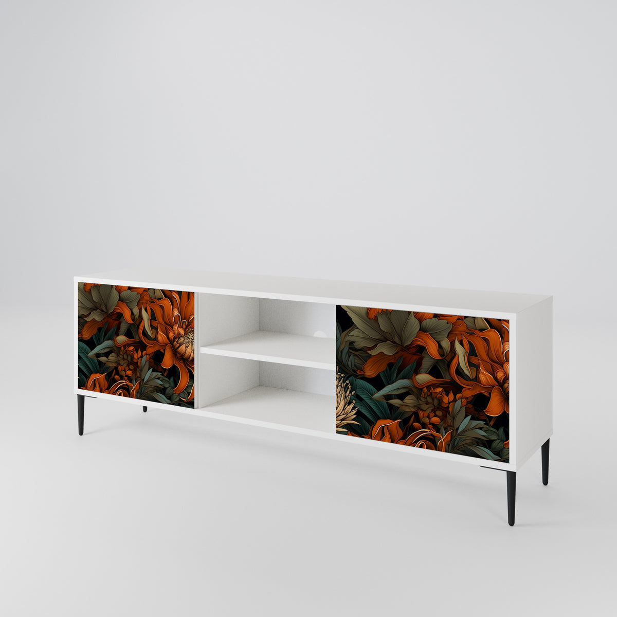 DAWN BLOOM Mueble de TV de 2 Puertas
